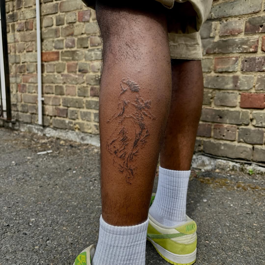 Tattoo by @siilvester — black_and_grey