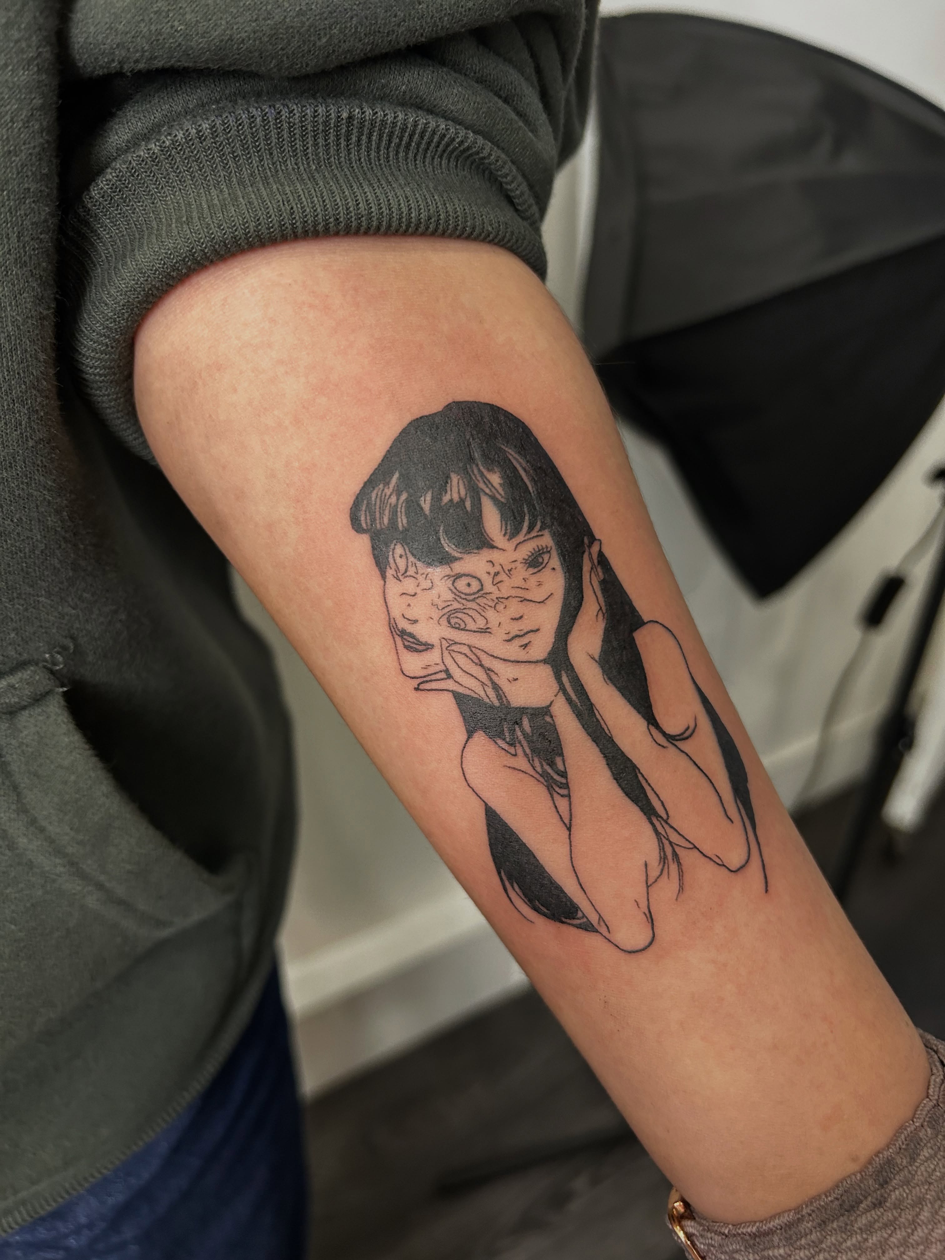 Tattoo by @bria.tattoos — black_and_grey