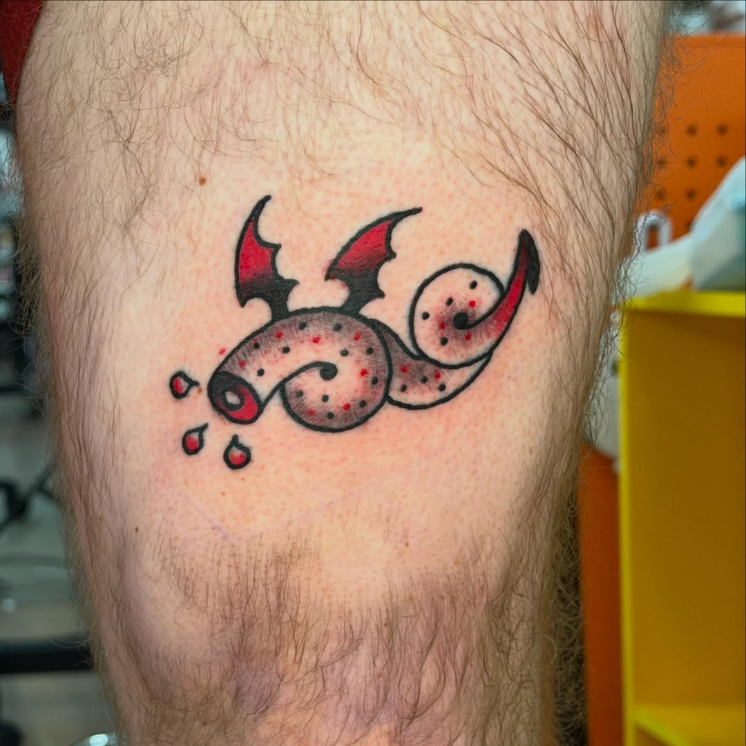 Tattoo by @roachparade — trash_polka