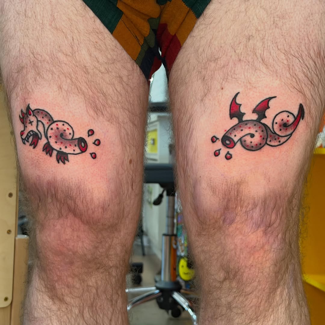 Tattoo by @roachparade — dotwork