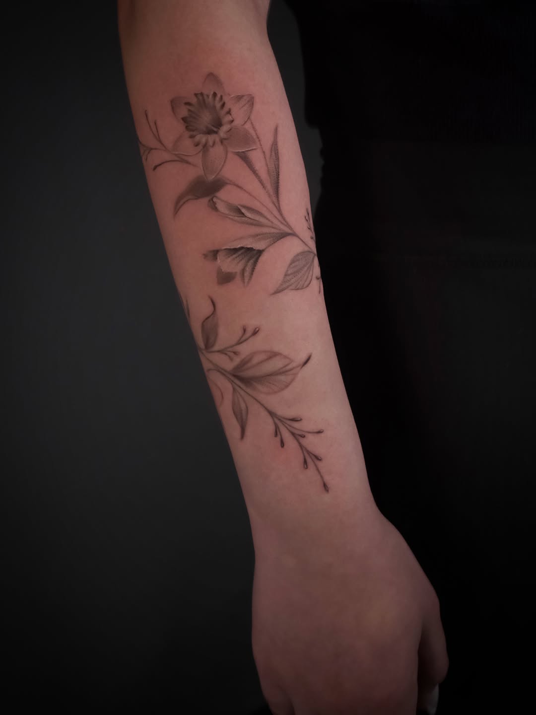 Tattoo by @artbyal777 — fine_line, black_and_grey