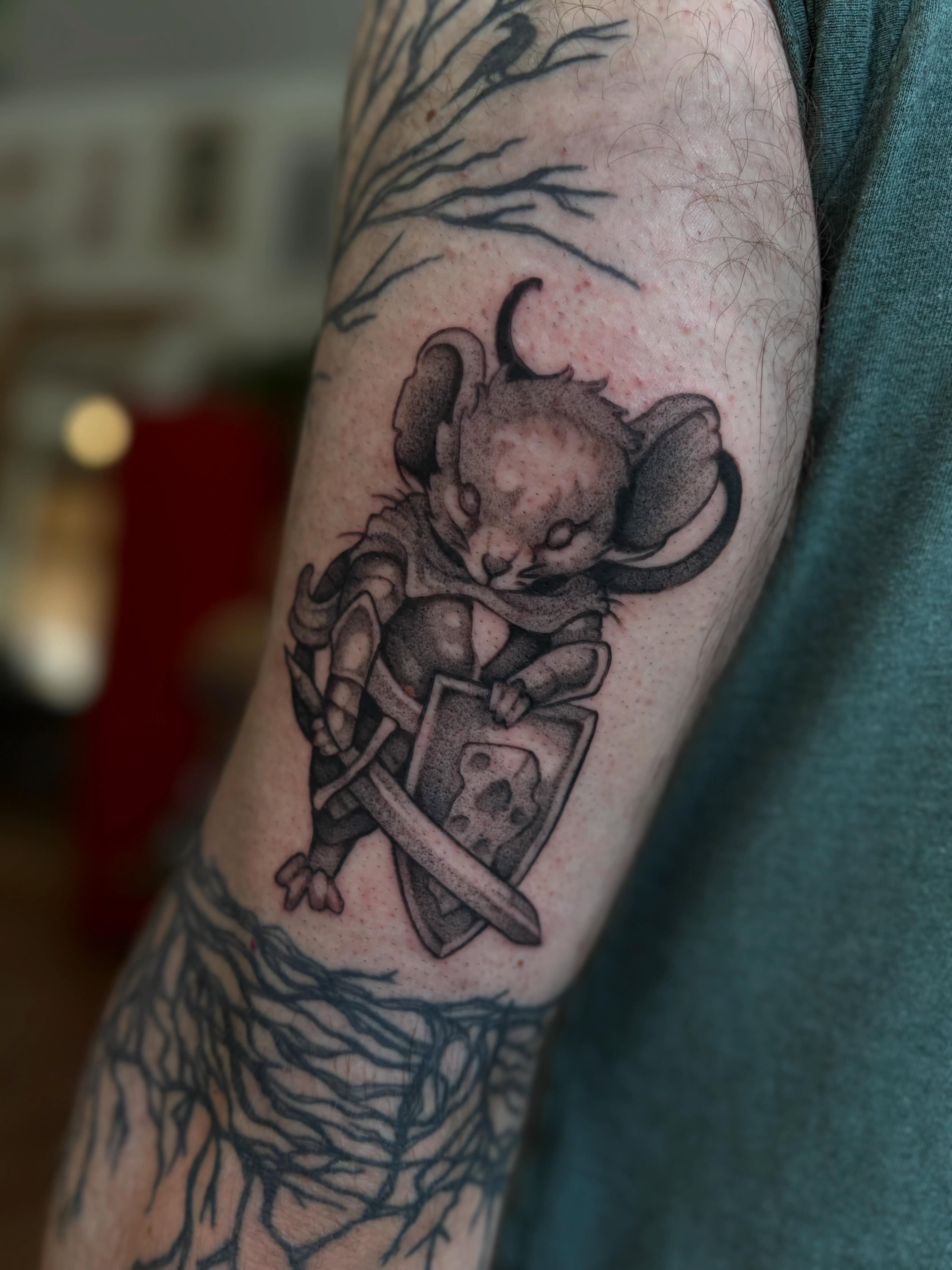 Tattoo by @seanbaldwintattoos — black_and_grey, realism
