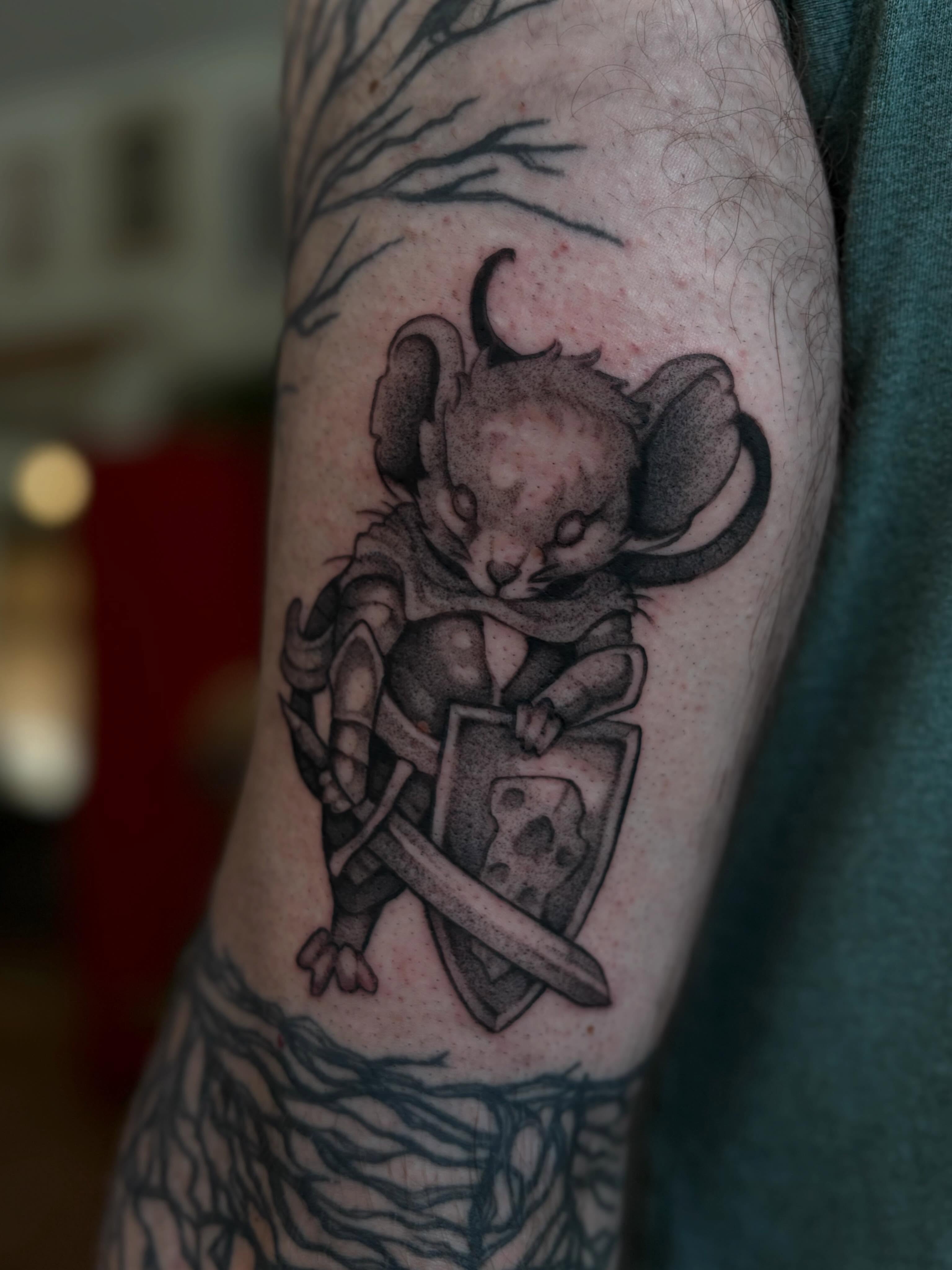 Tattoo by @seanbaldwintattoos — black_and_grey, realism