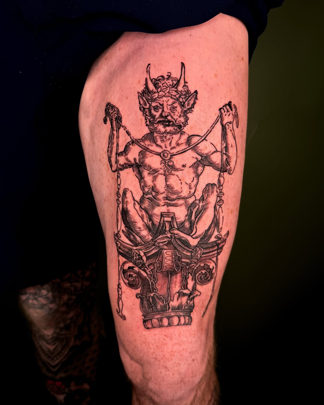 Tattoo by @faunawitchtattoo — black_and_grey, illustrative