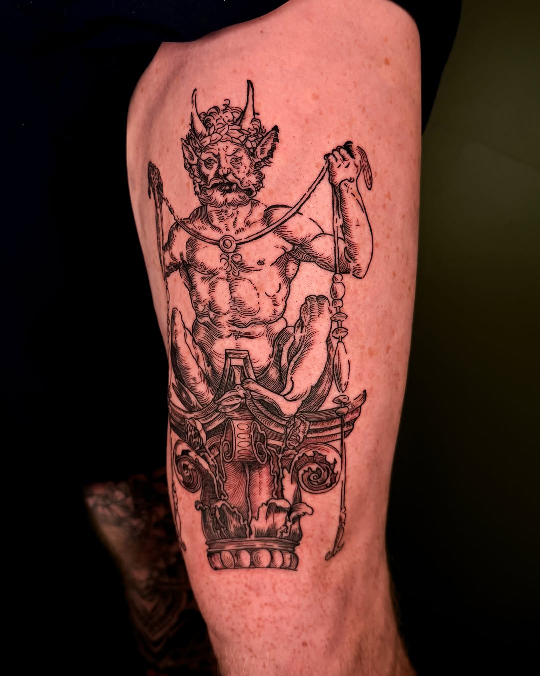 Tattoo by @faunawitchtattoo — black_and_grey, illustrative