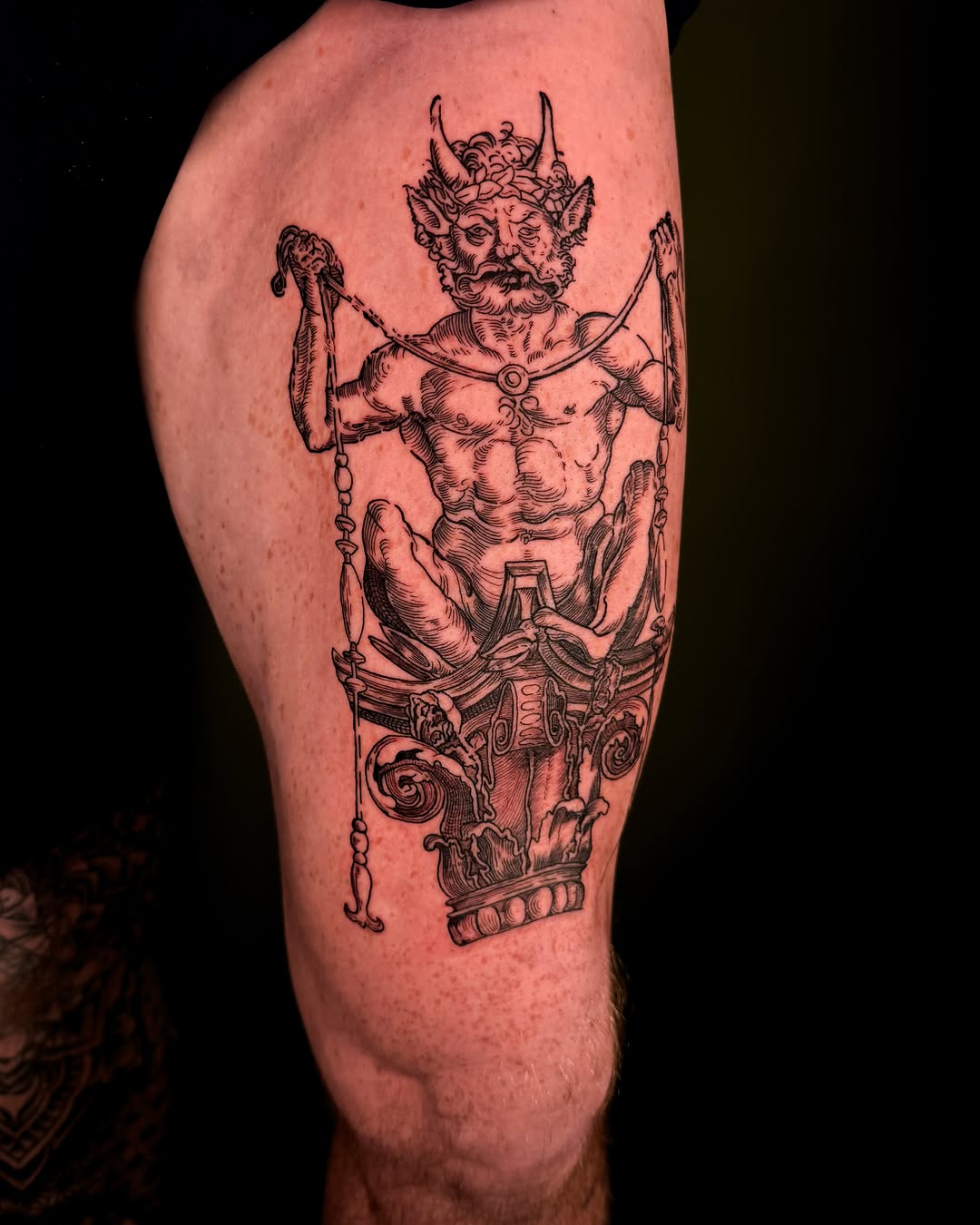 Tattoo by @faunawitchtattoo — black_and_grey, illustrative