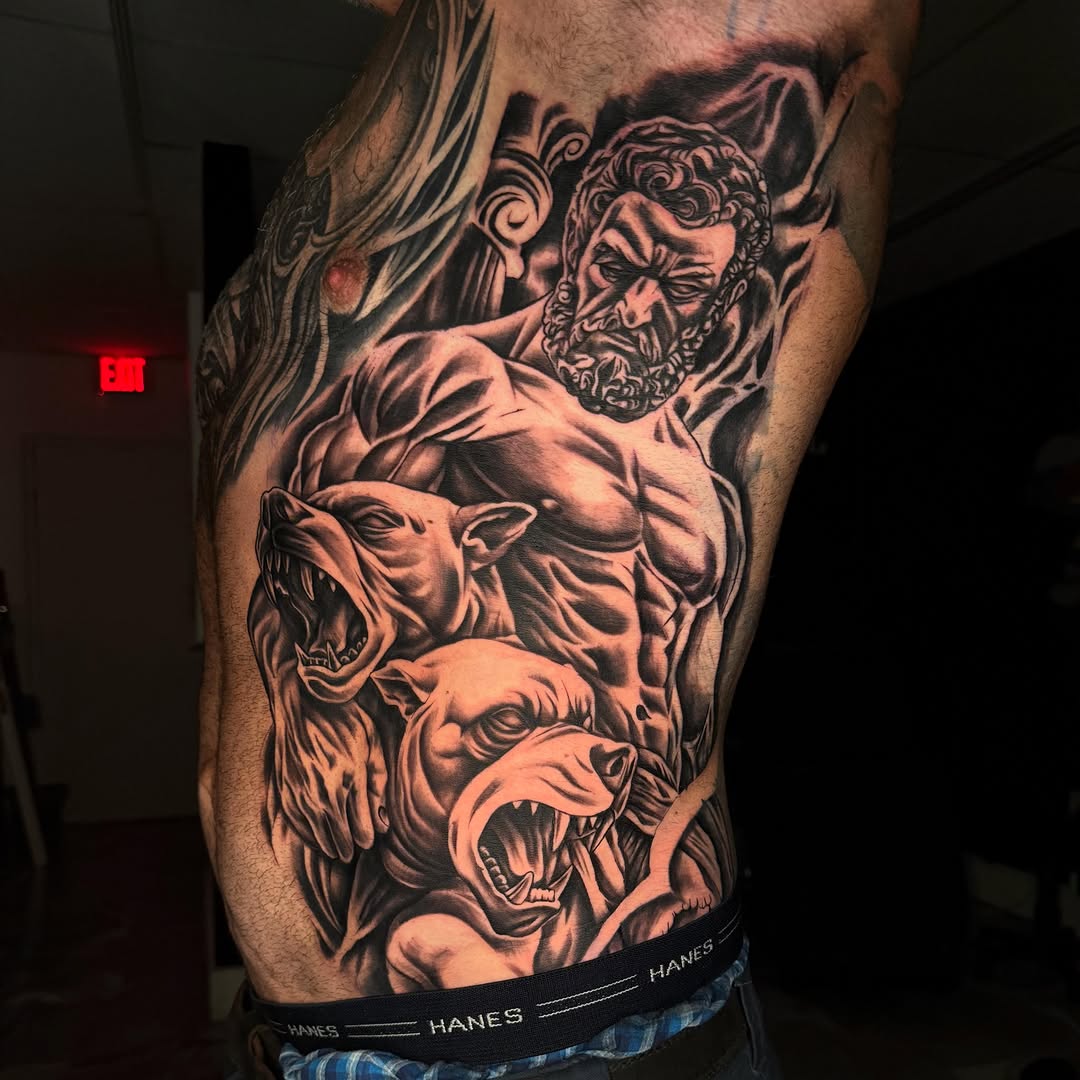 Tattoo by @idrinkink_ — realism, black_and_grey