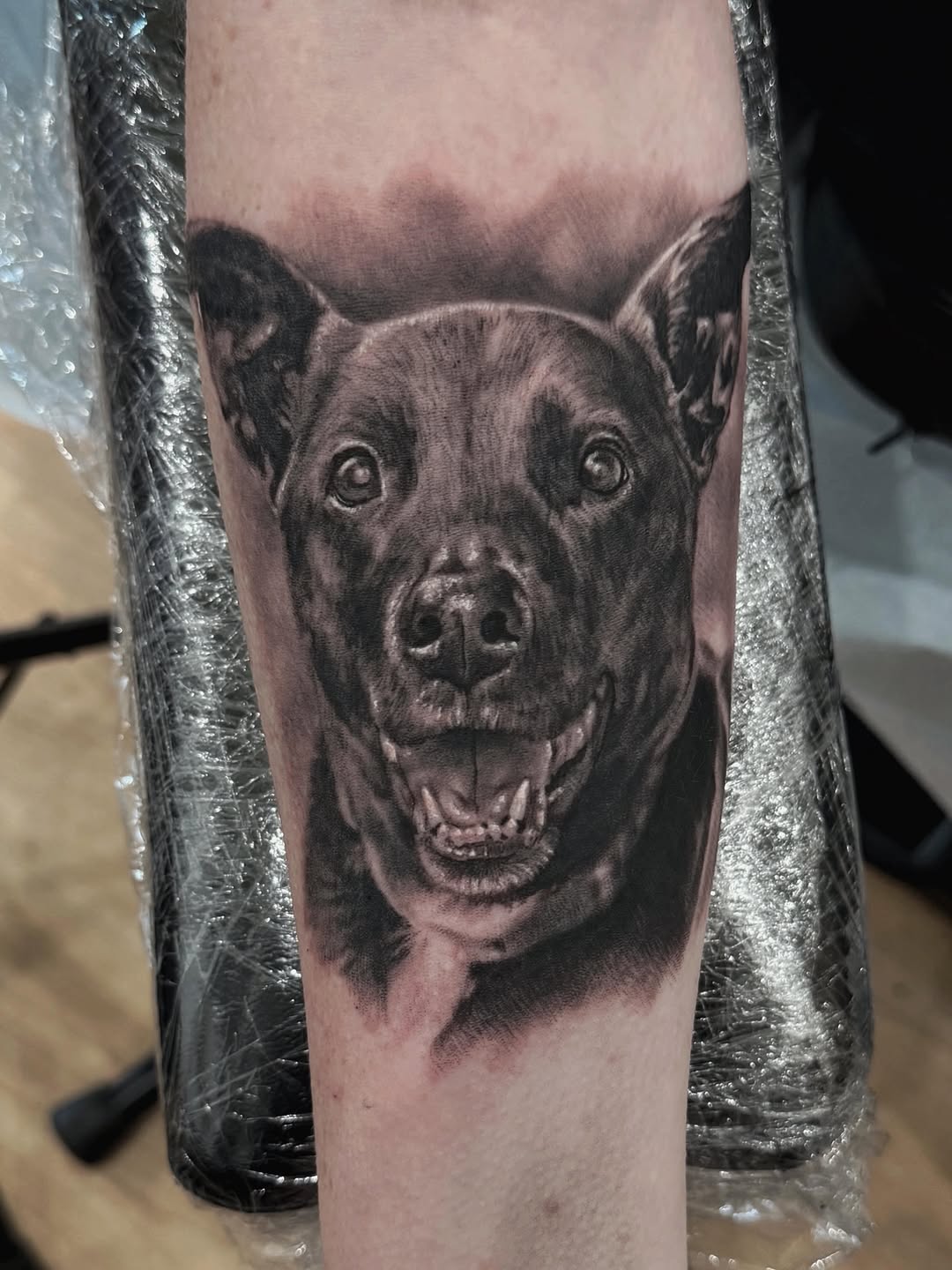 Tattoo by @rustybng — realism, black_and_grey