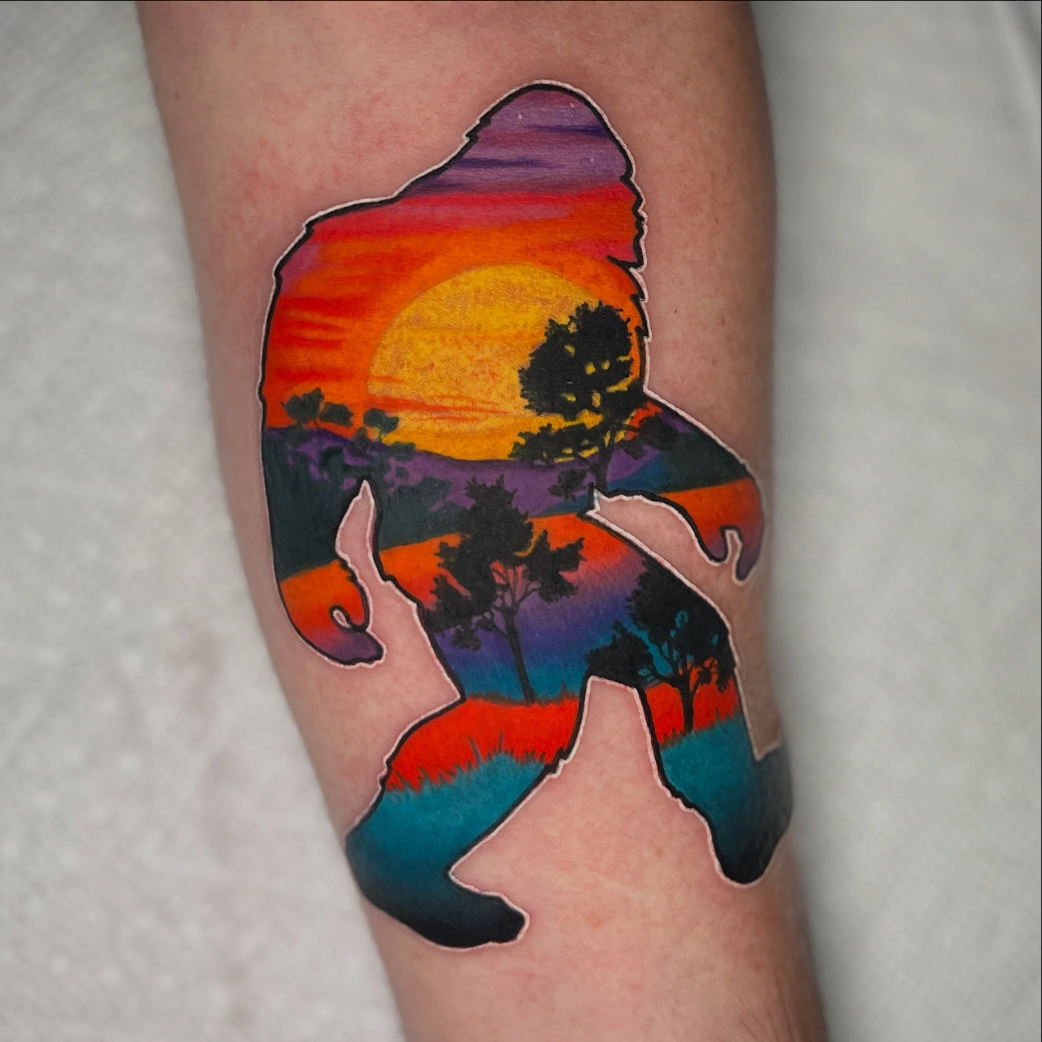 Tattoo by @samhyndmanart — dotwork, watercolor