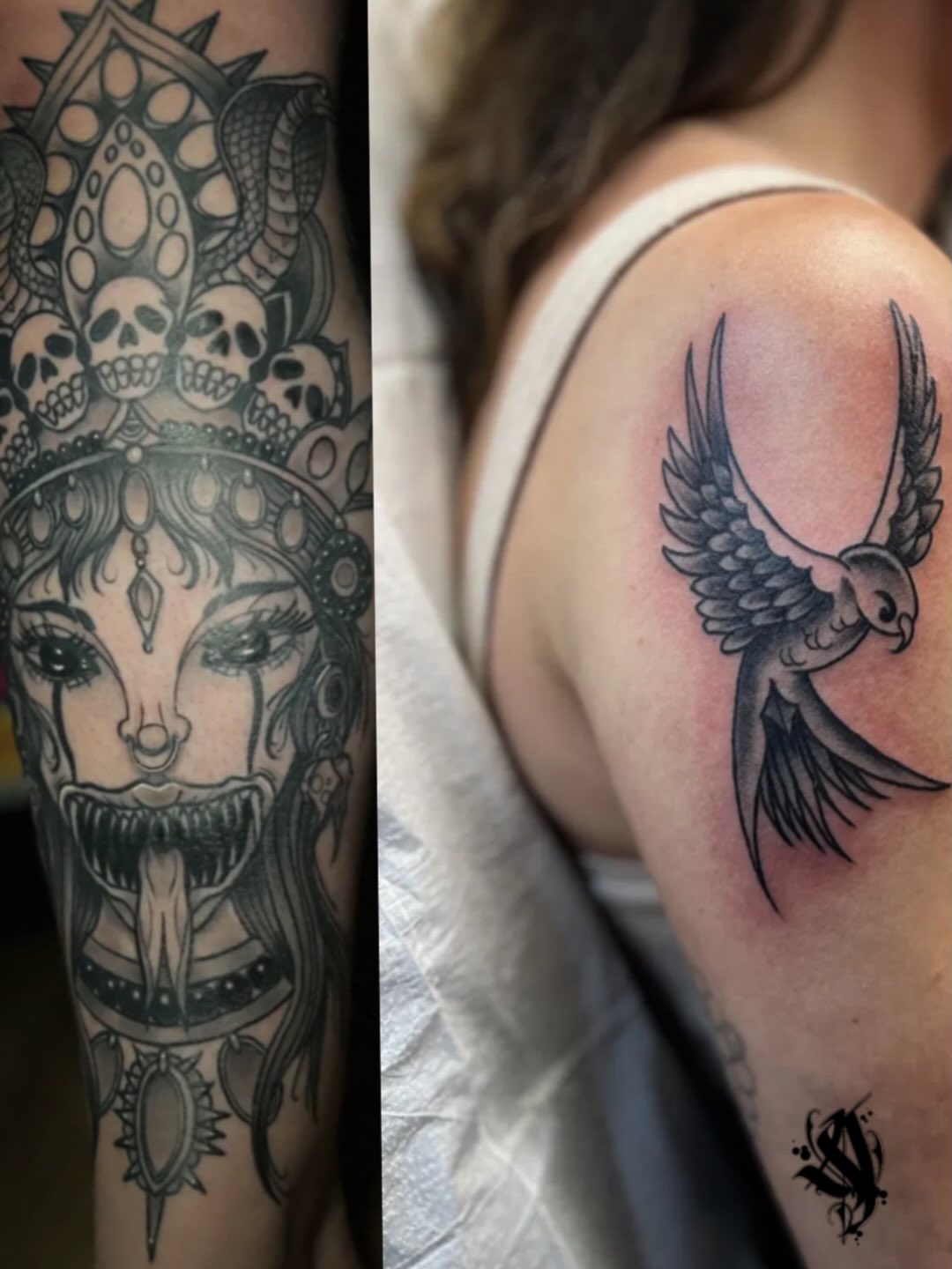 Tattoo by @artdoctortattoo — american_traditional, black_and_grey