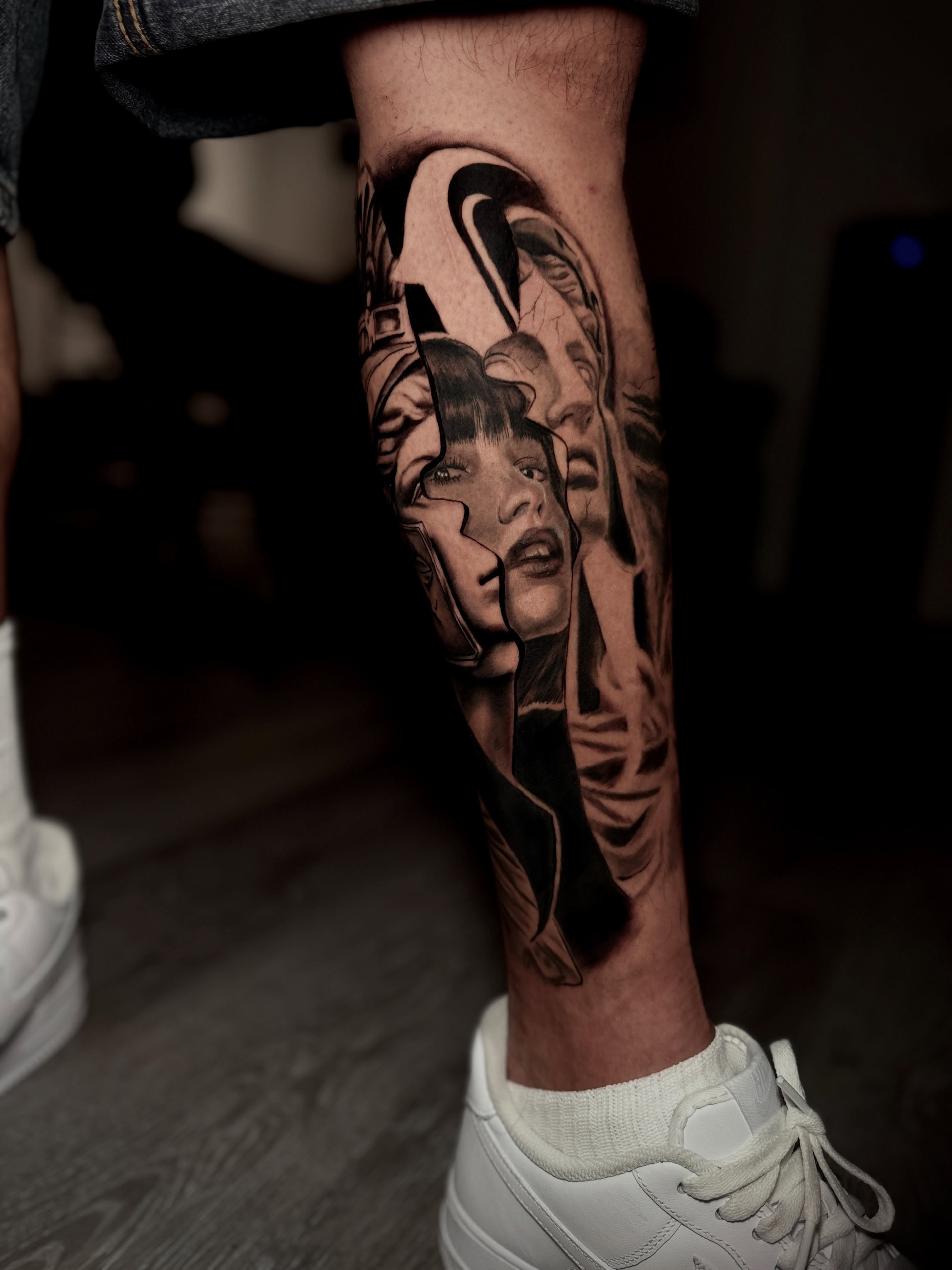 Tattoo by @lalex.tattoo — realism, black_and_grey
