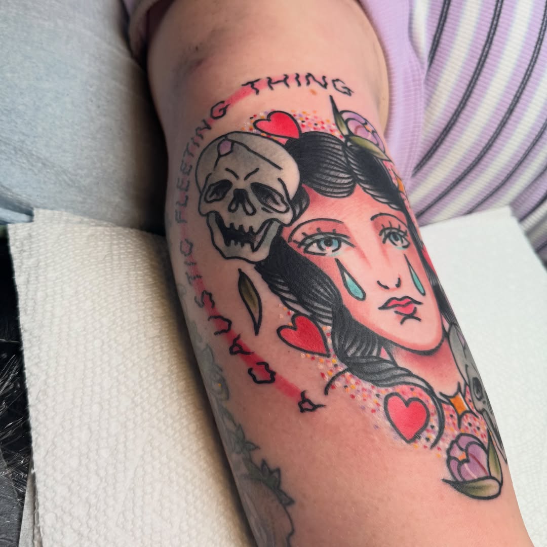 Tattoo by @happyboykurt — american_traditional, trash_polka