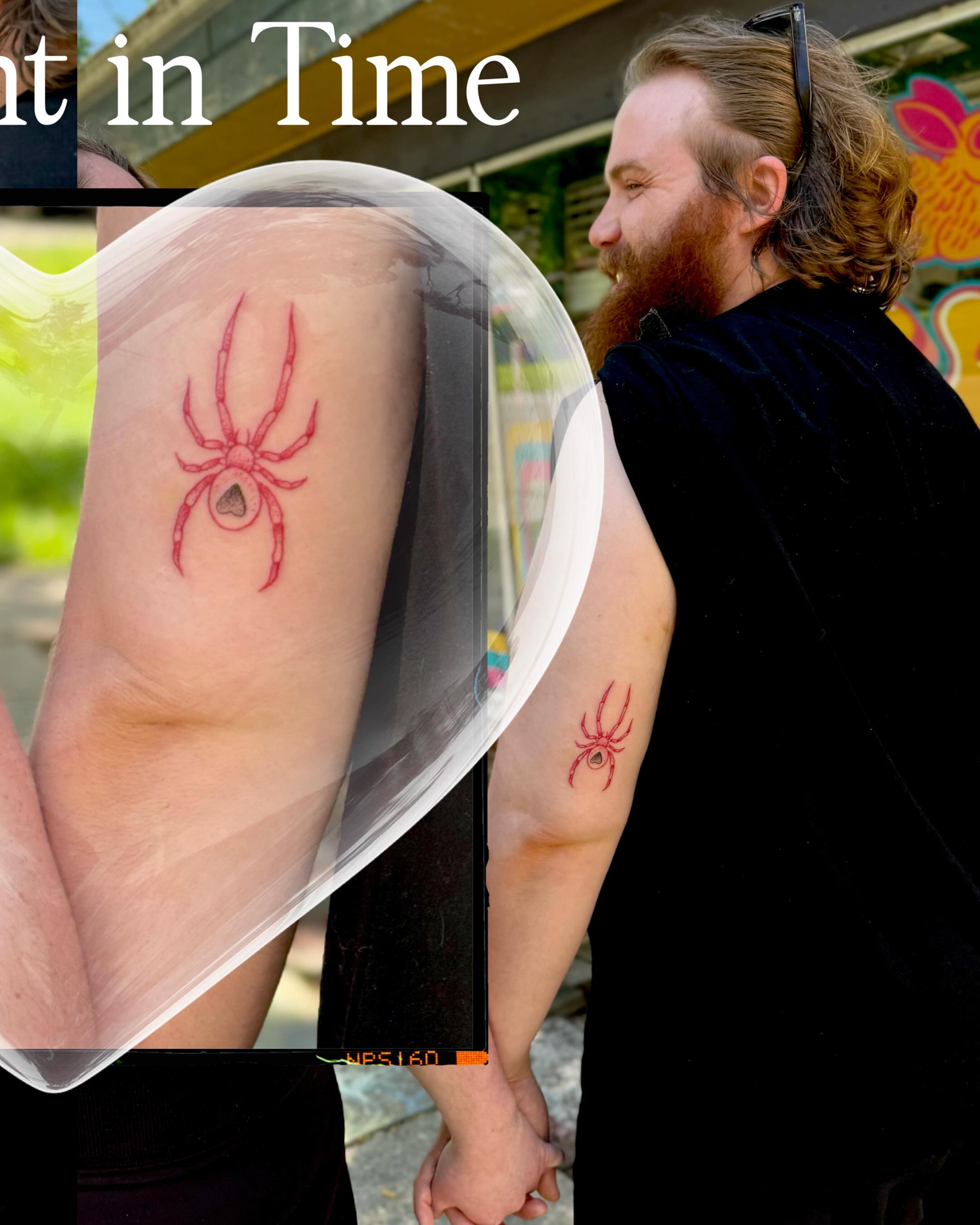Spider geometric tattoo on the forearm by Serenity Mullins