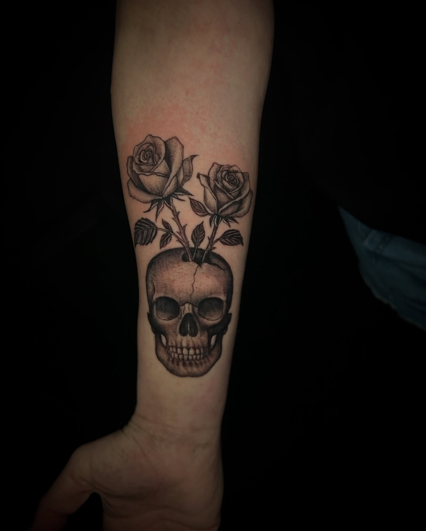 Tattoo by @inclusiveink_fran — black_and_grey