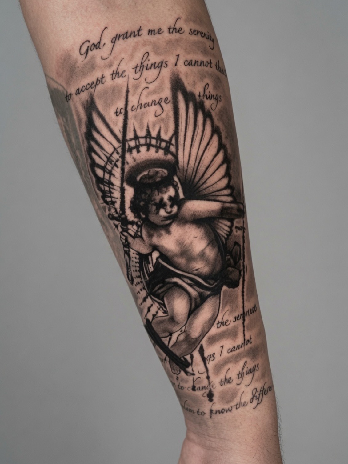 Tattoo by @damoer_tattoo — black_and_grey