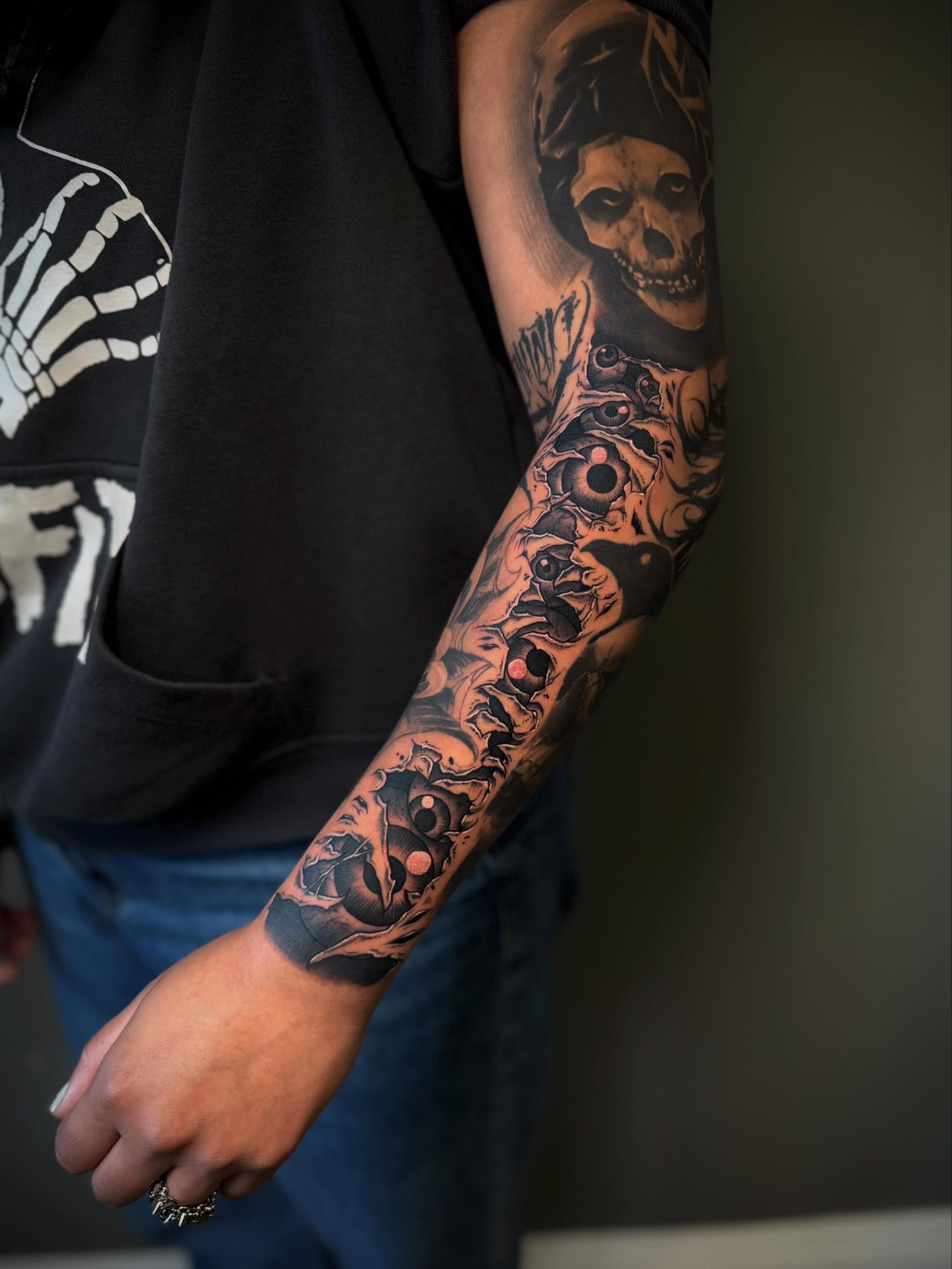 Tattoo by @ocks_tattoos β black_and_grey, dark_realism