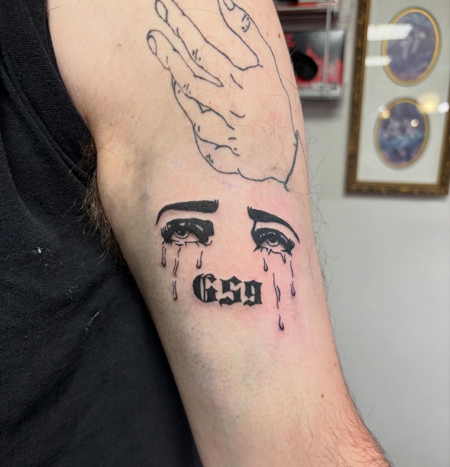 Tattoo by @inked_by_em — black_and_grey