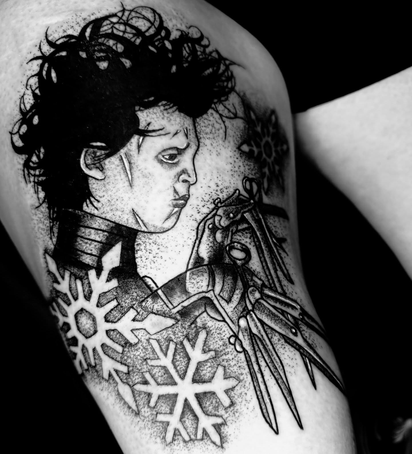 Tattoo by @olivergraves9 — dotwork, black_and_grey