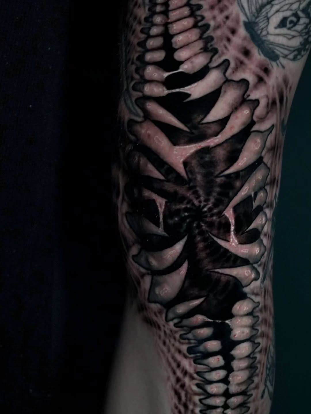 Tattoo by @dredd_tattoos — realism, dark_realism