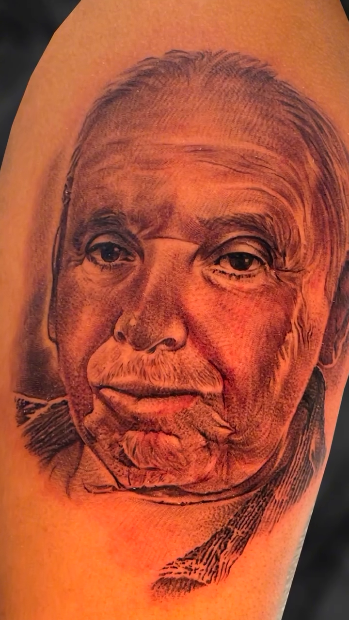 Tattoo by @iamelvistattoo — realism, black_and_grey