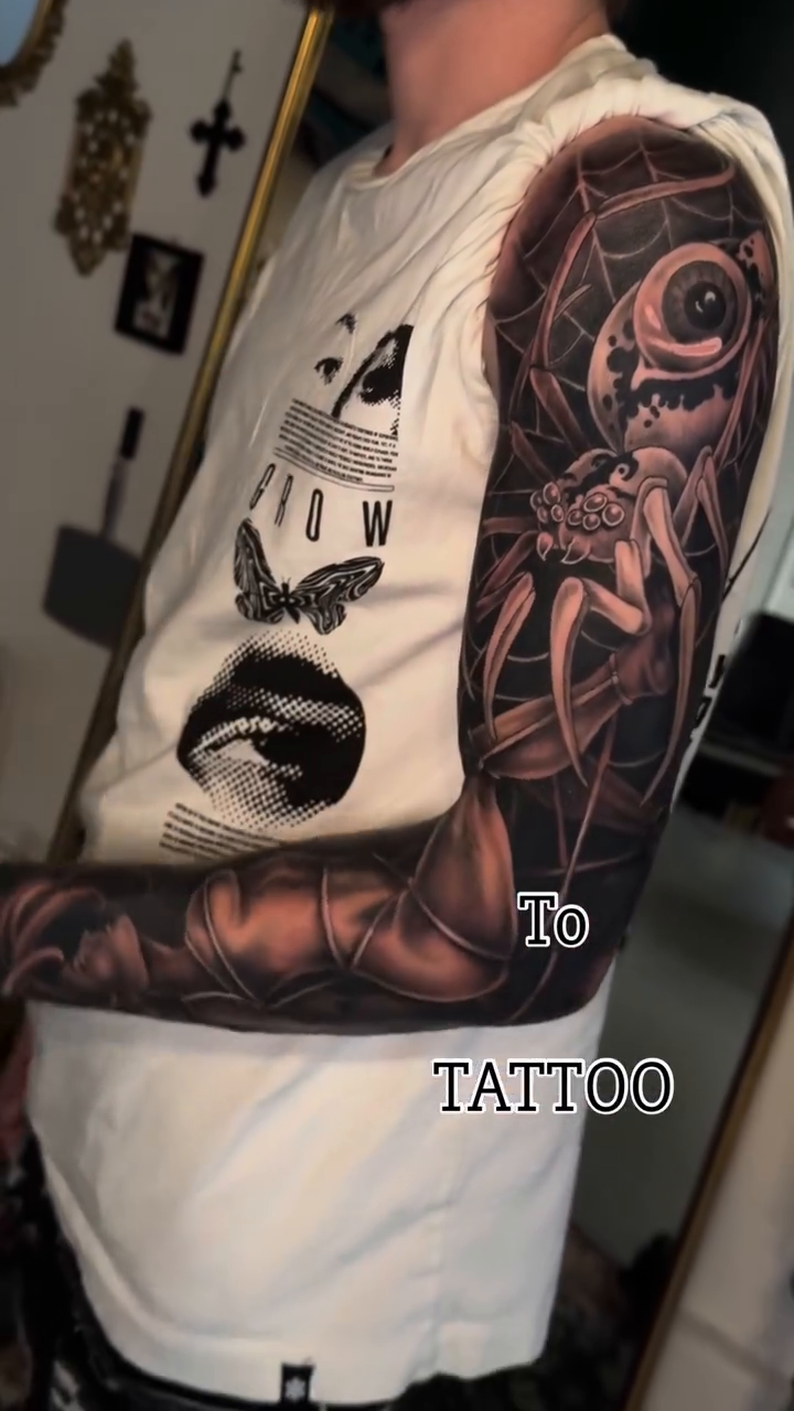 Woman with mechanical elements realism tattoo by Mags🗡️