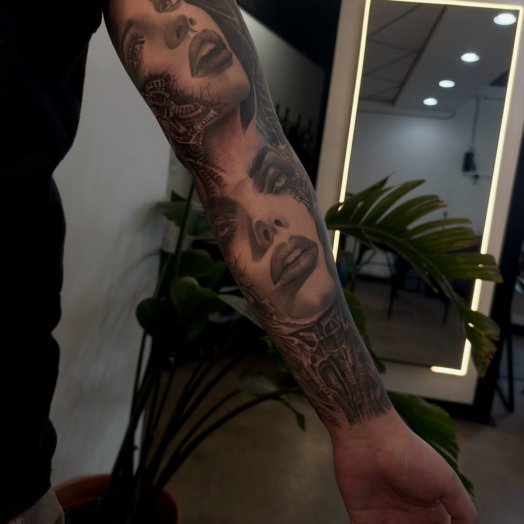 Tattoo by @joe.cruz_tattoos — realism, black_and_grey