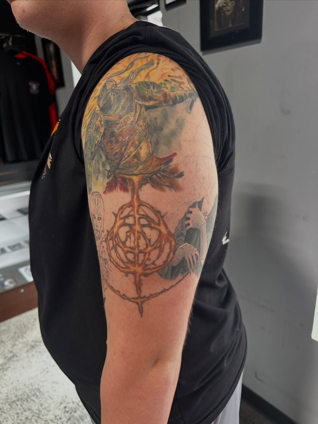 Tattoo by @elizabethseclectictattoos — realism, dark_realism