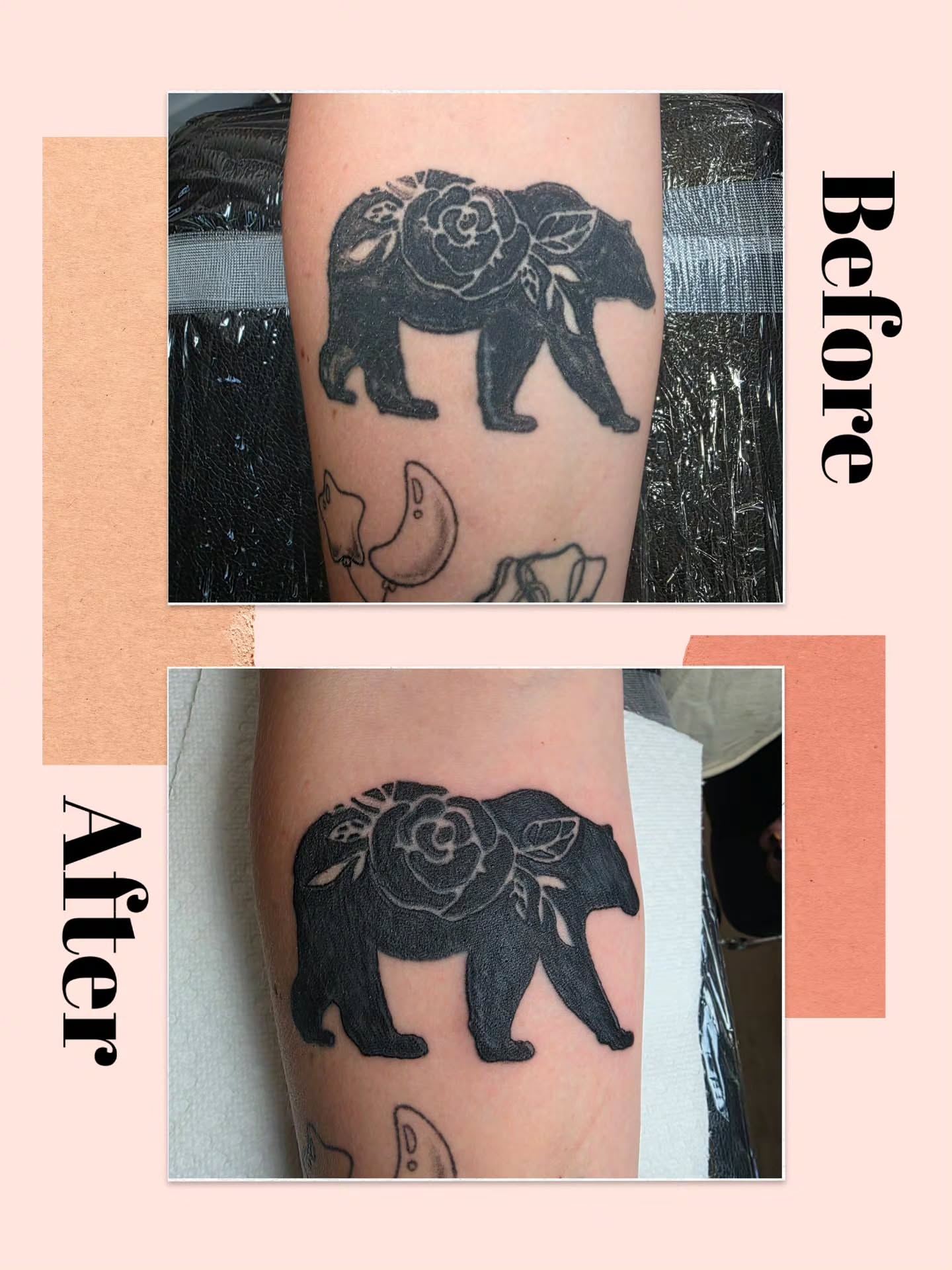 Tattoo by @yogiweebtatts — black_and_grey