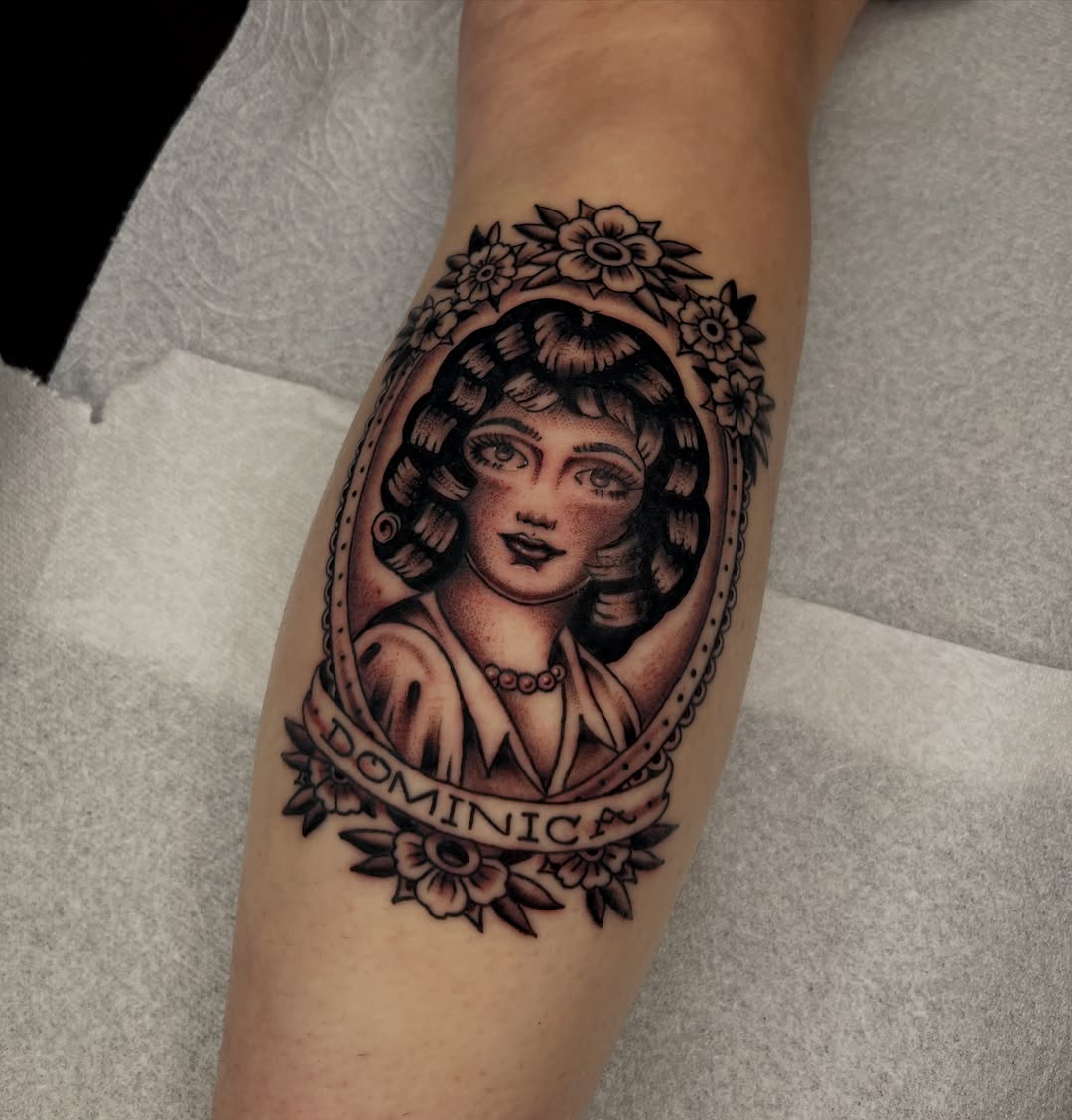 Tattoo by @kehrmie — american_traditional, black_and_grey