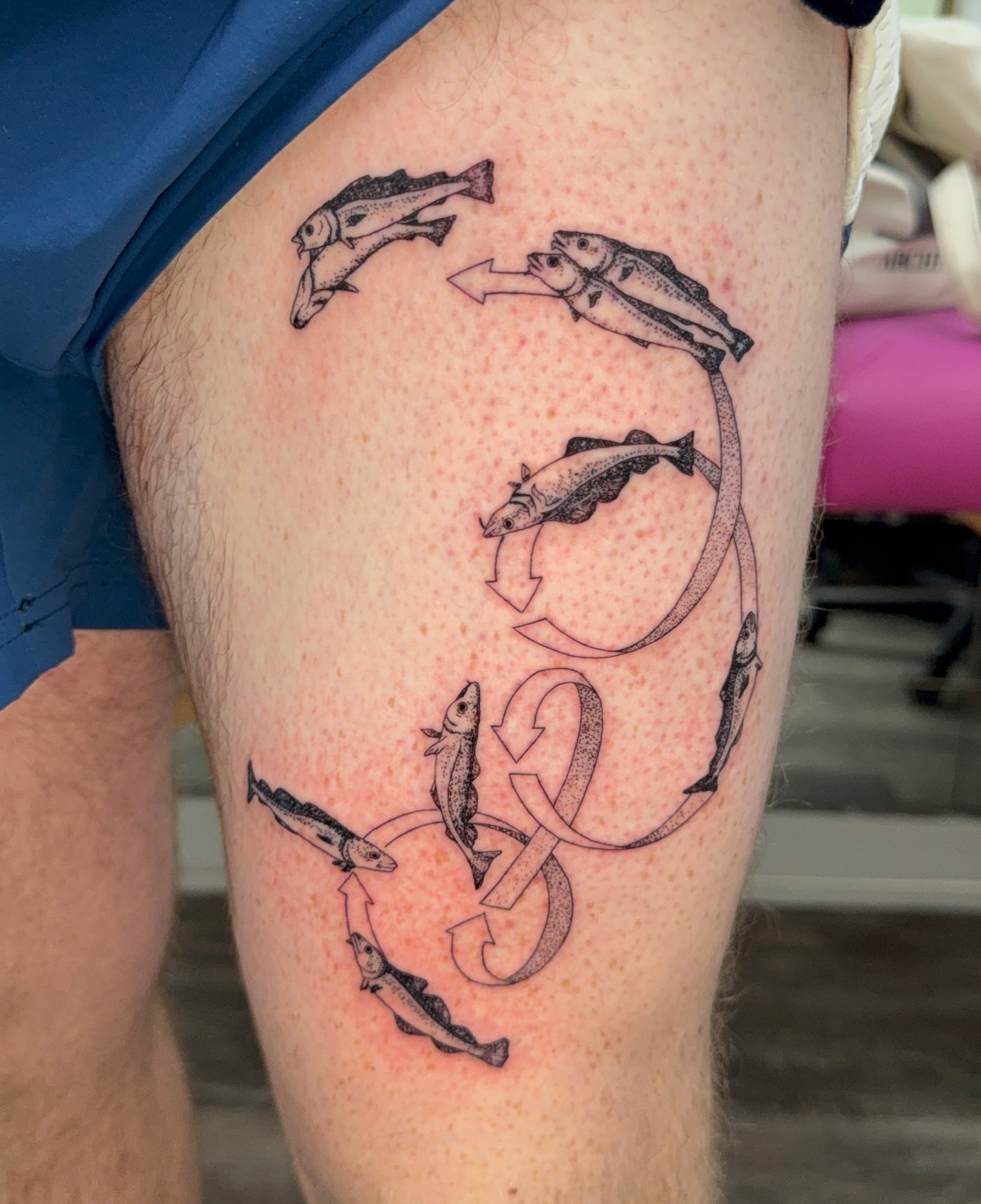 Tattoo by @onddautattoo — dotwork
