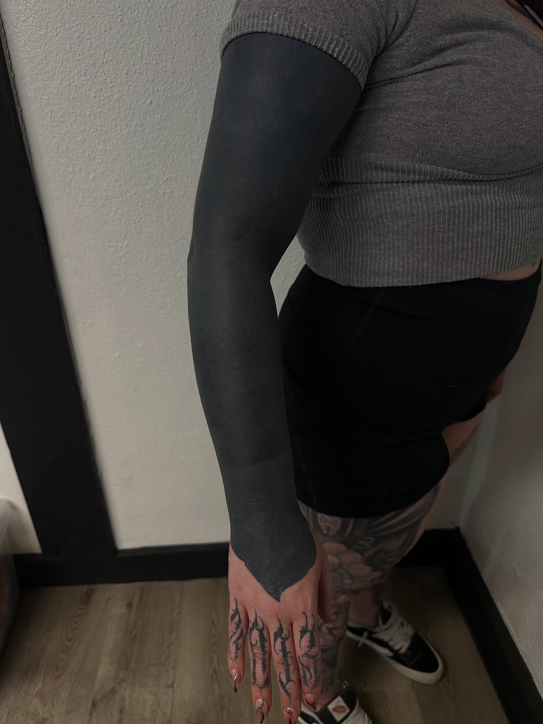 Tattoo by @tonybolony20 — blackwork