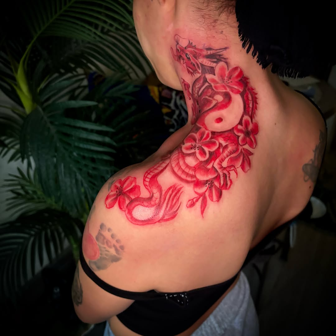 Tattoo by @grandeur_creations — japanese_irezumi, watercolor