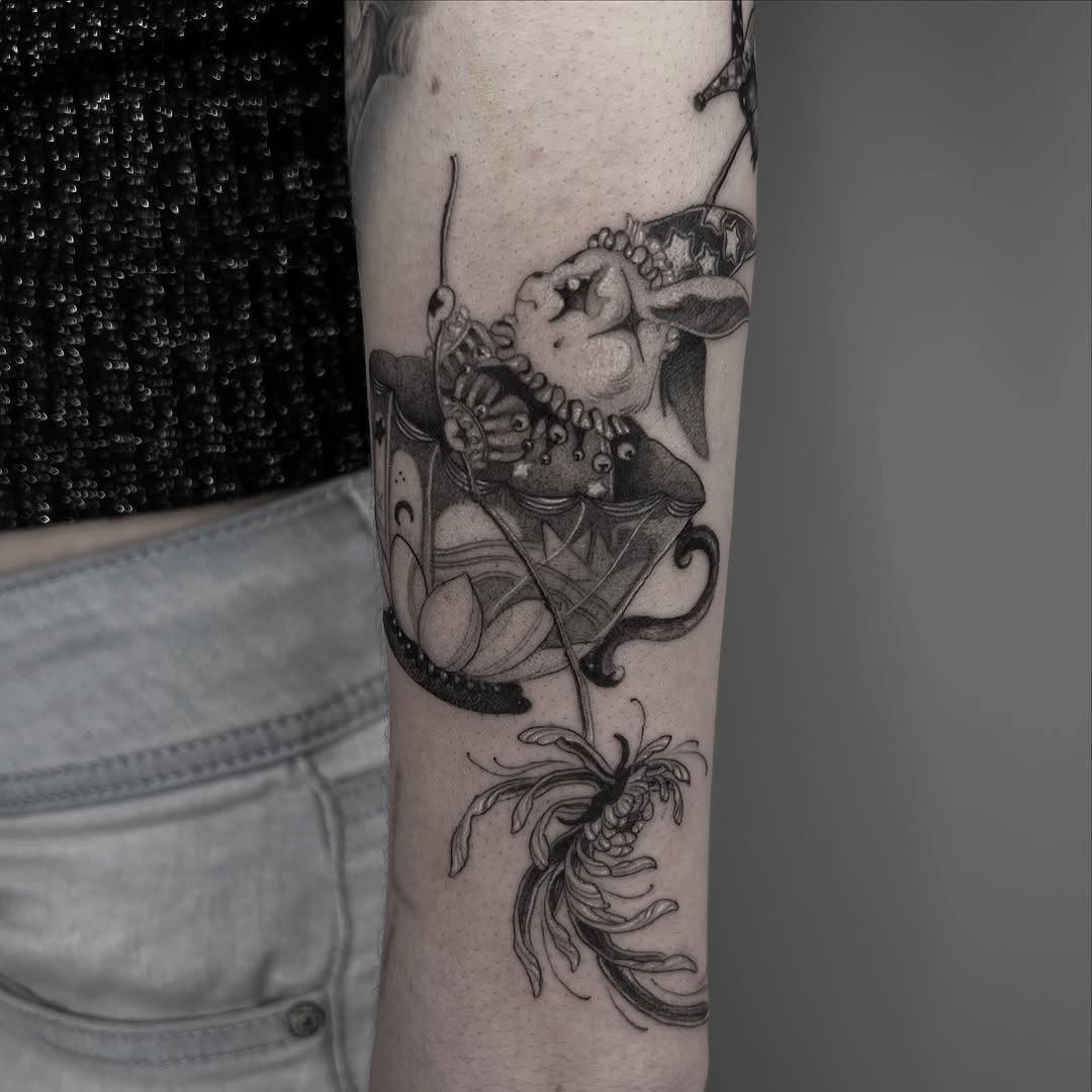 Tattoo by @amorfirme — dark_realism, black_and_grey