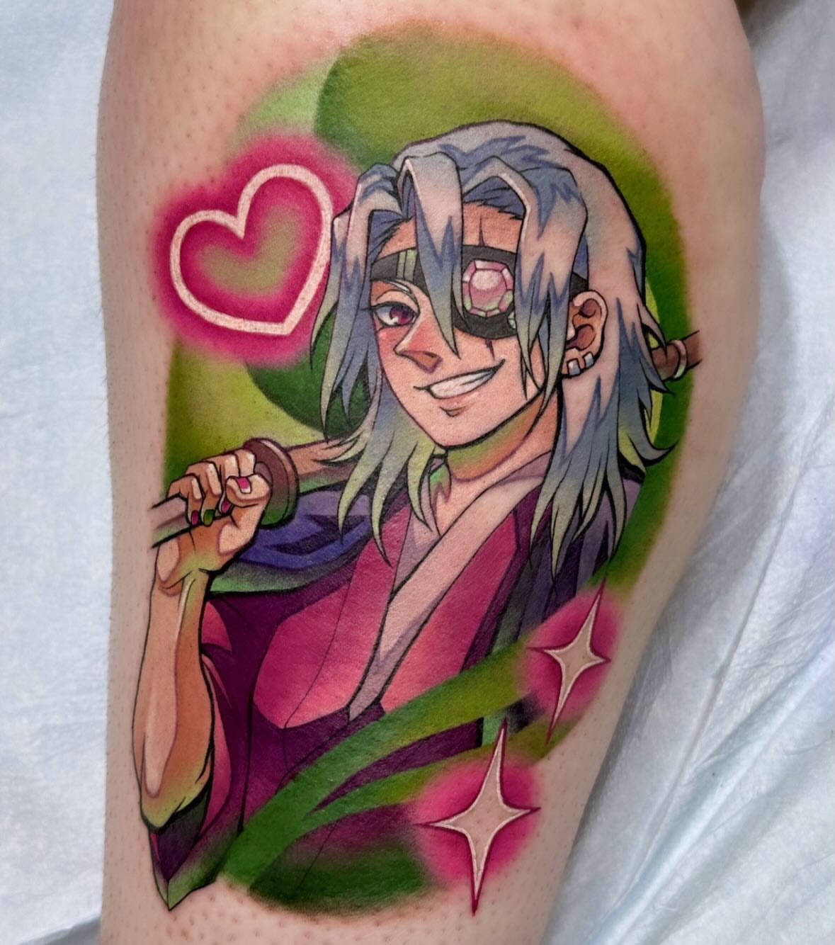 Tattoo by @jerritattoos — anime