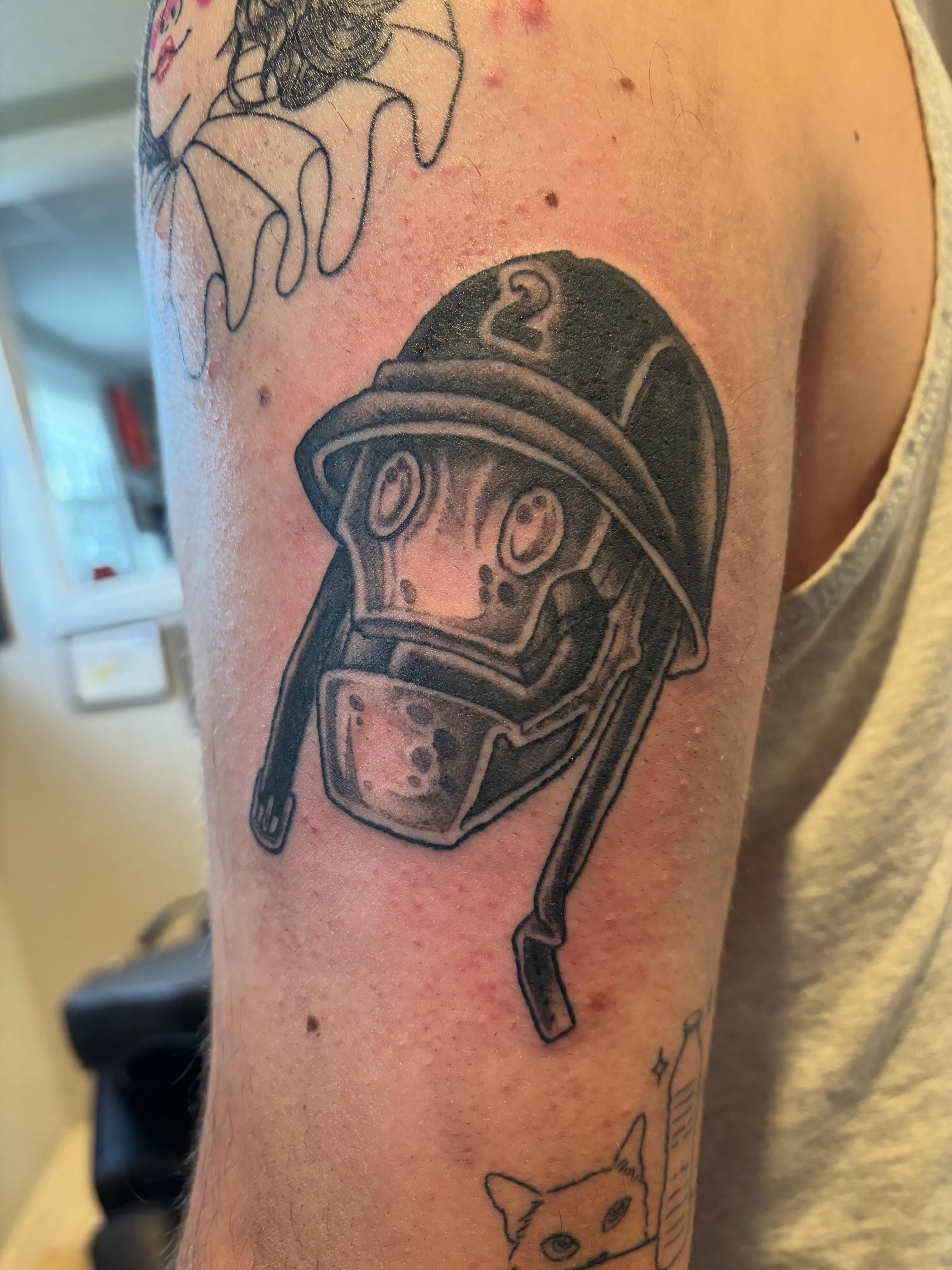 Tattoo by @kevinberubetattooer — black_and_grey
