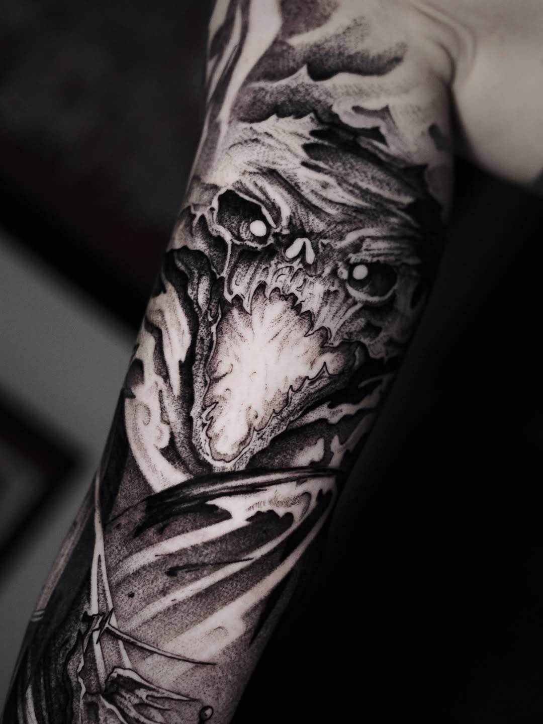Tattoo by @tattooxklo โ black_and_grey, realism