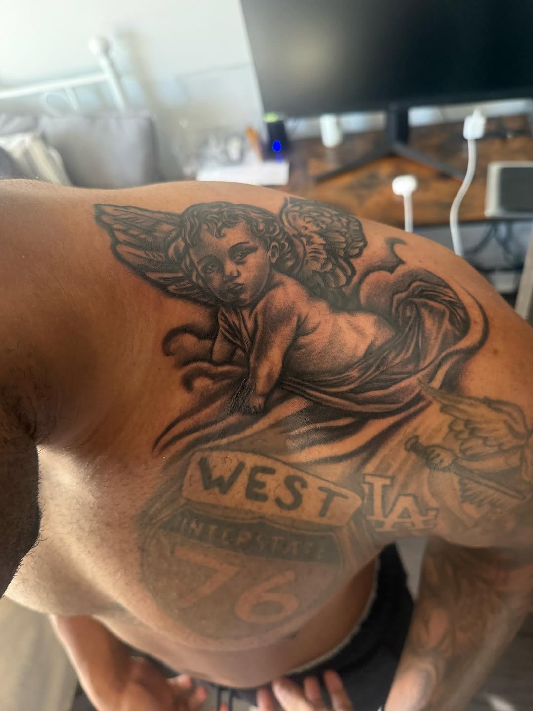 Tattoo by @stilmore_soulz — realism, black_and_grey