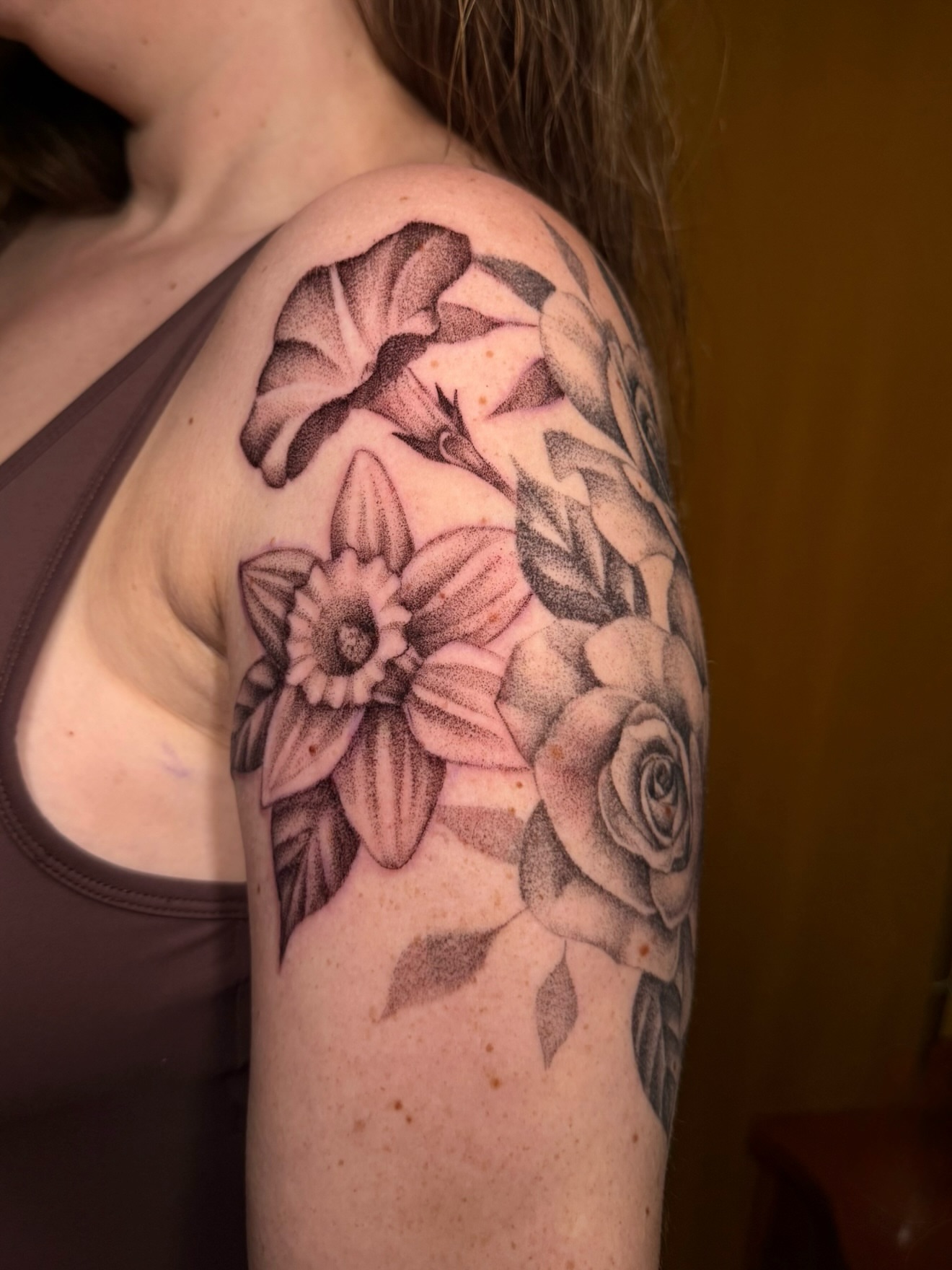 Tattoo by @alyssafazzino — dotwork, realism