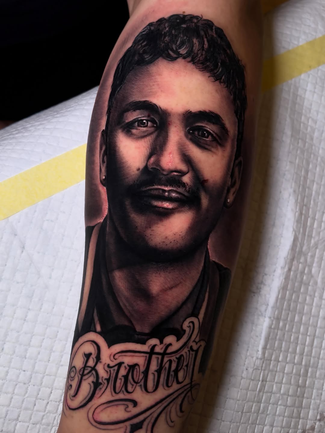 Chicano tattoo on the forearm by Italo Holie