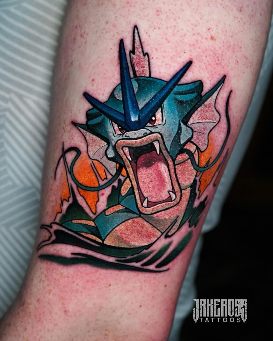 Tattoo by @jakerosstattoos — new_school, anime
