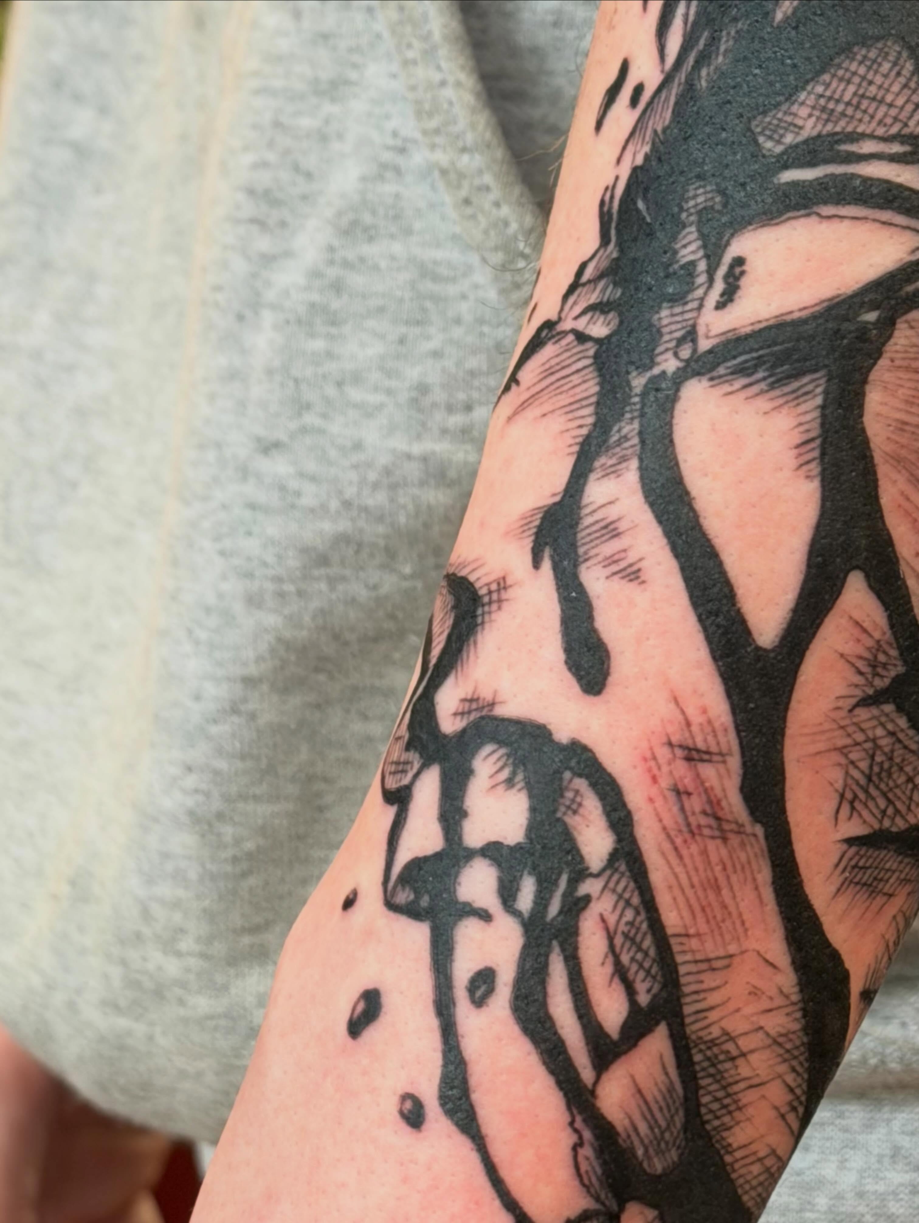 Tattoo by @colbyleetattoo — black_and_grey