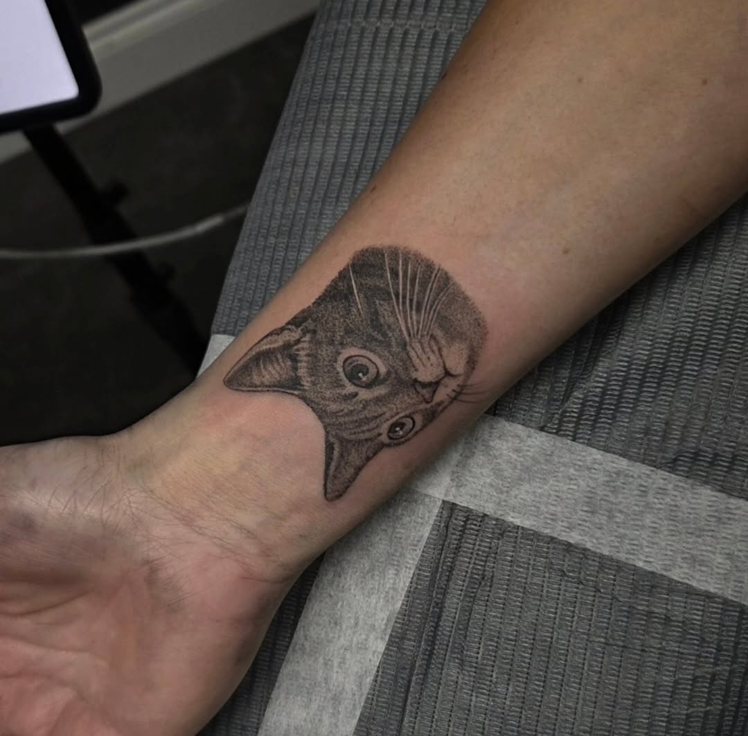 Tattoo by @kylejosephtattoo โ realism, black_and_grey