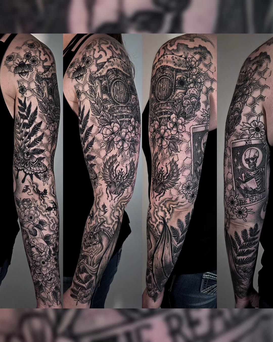 Tattoo by @corpsecreamtattoo — black_and_grey, realism