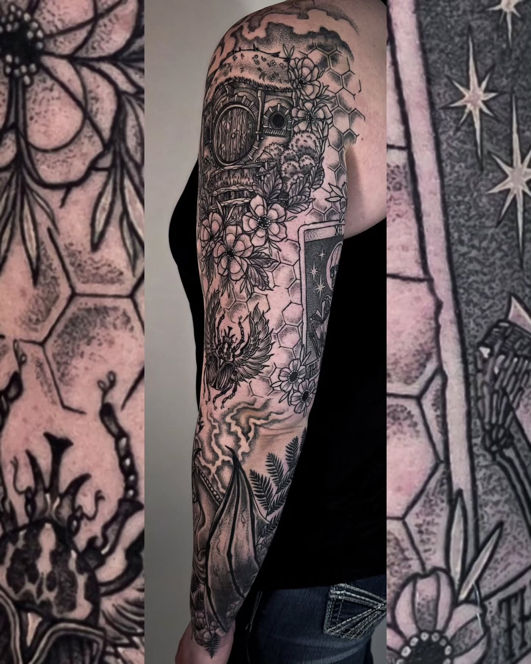 Tattoo by @corpsecreamtattoo — black_and_grey, realism