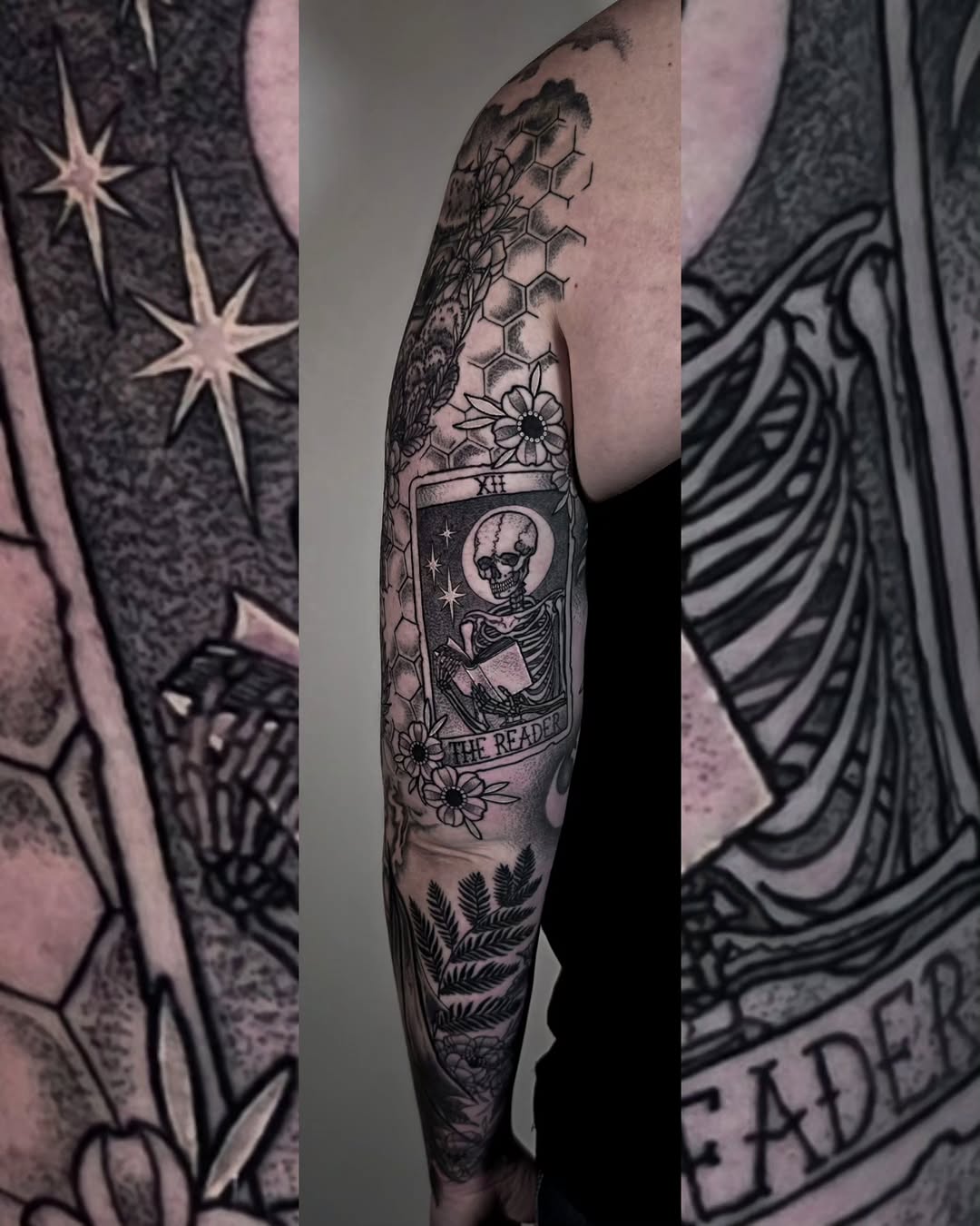 Tattoo by @corpsecreamtattoo — black_and_grey, dark_realism