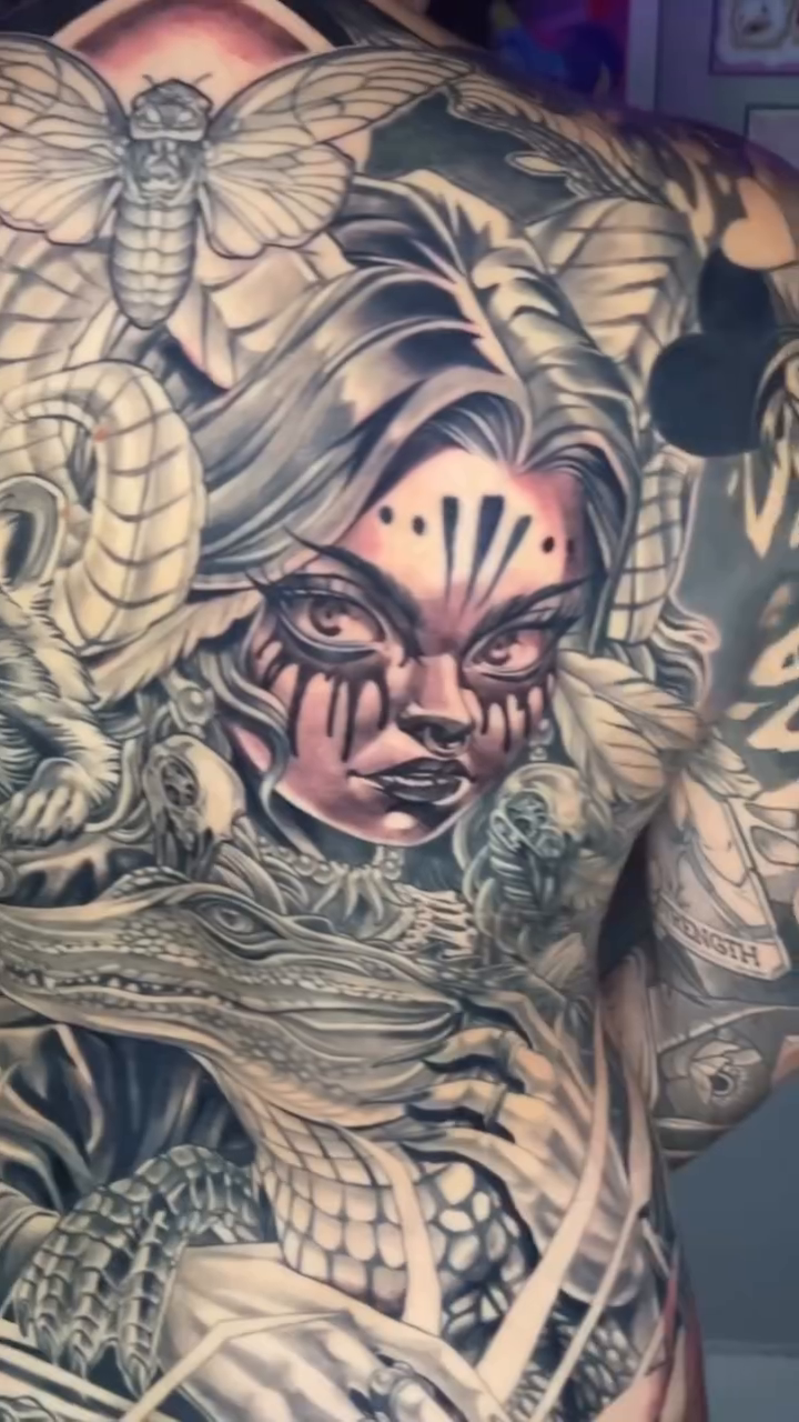 Tattoo by @zoeysageink — black_and_grey, realism