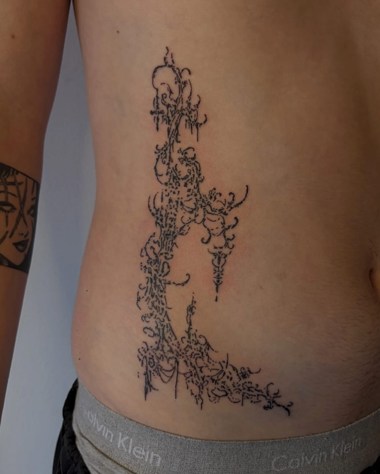 Tattoo by @cupidstunts__ — black_and_grey