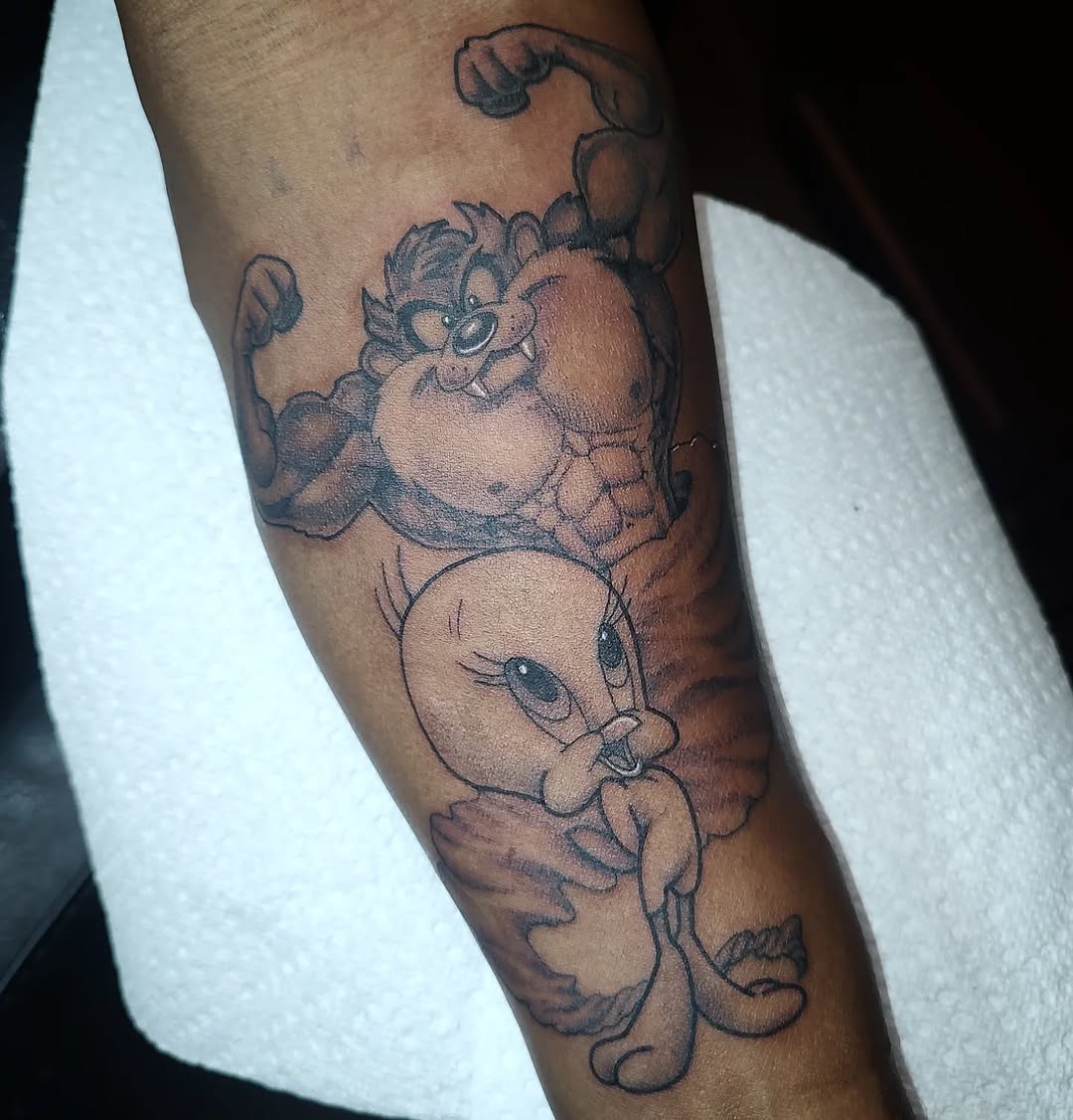 Tattoo by @jen_ink — new_school, anime
