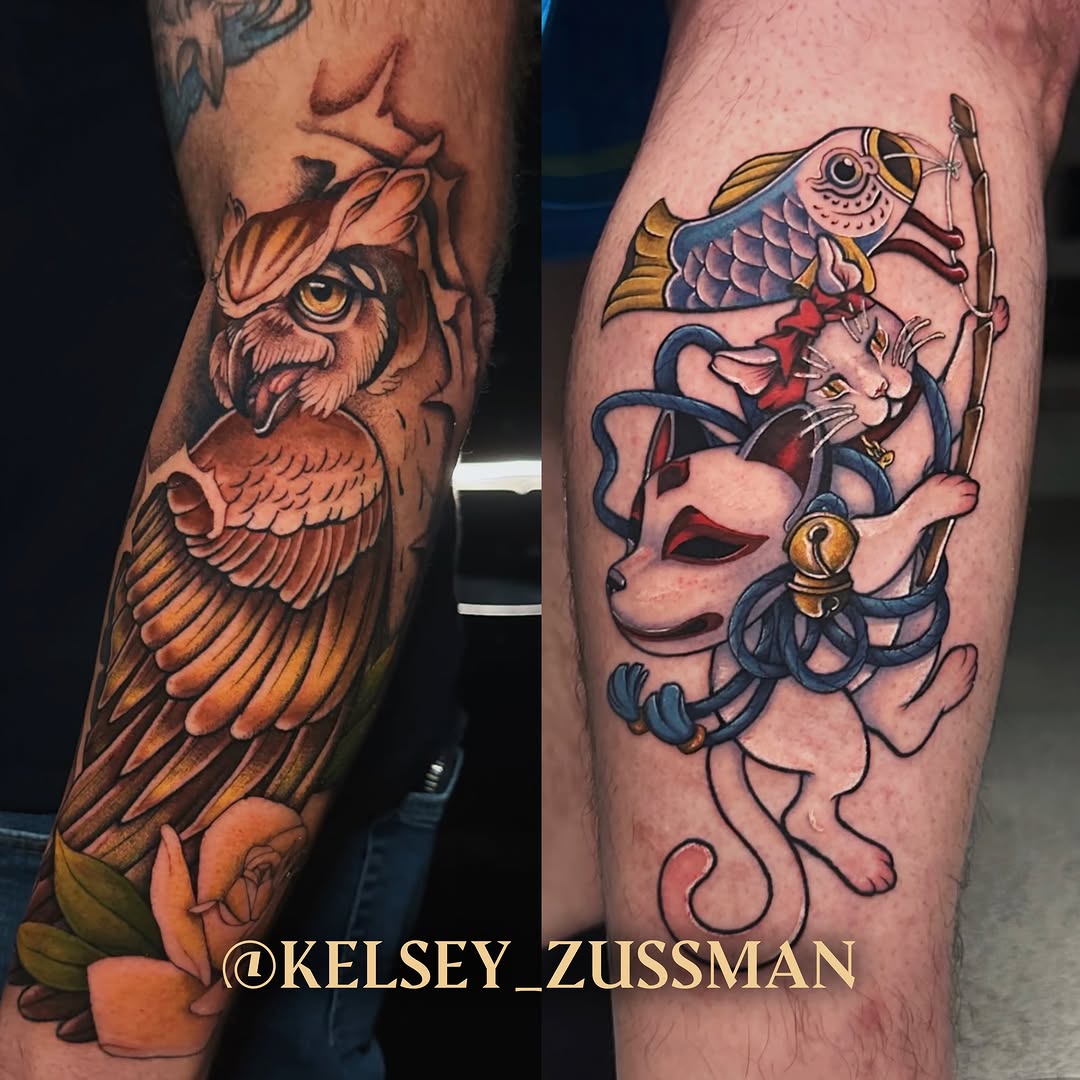 Tattoo by @kelsey_zussman โ neo_traditional, japanese_irezumi