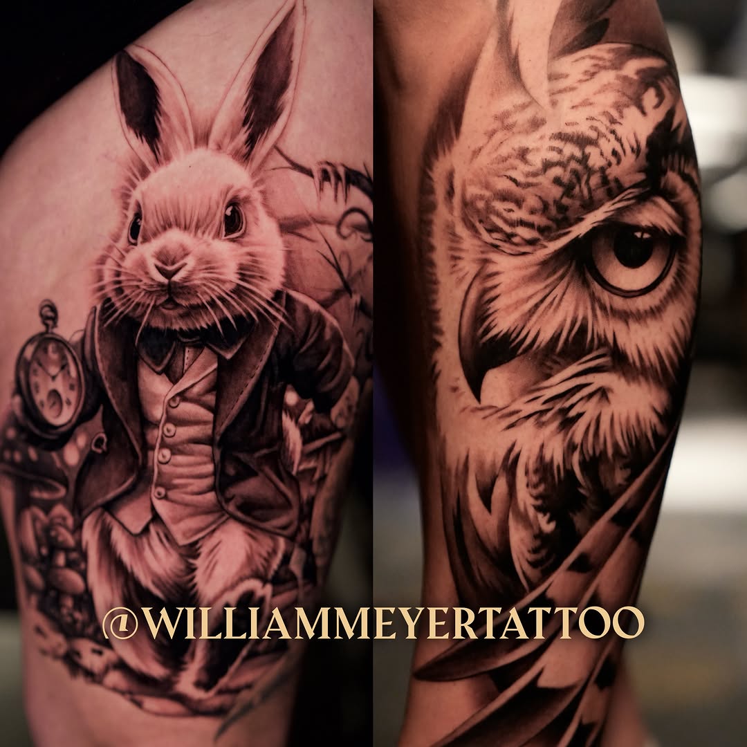 Tattoo by @kelsey_zussman โ realism, black_and_grey